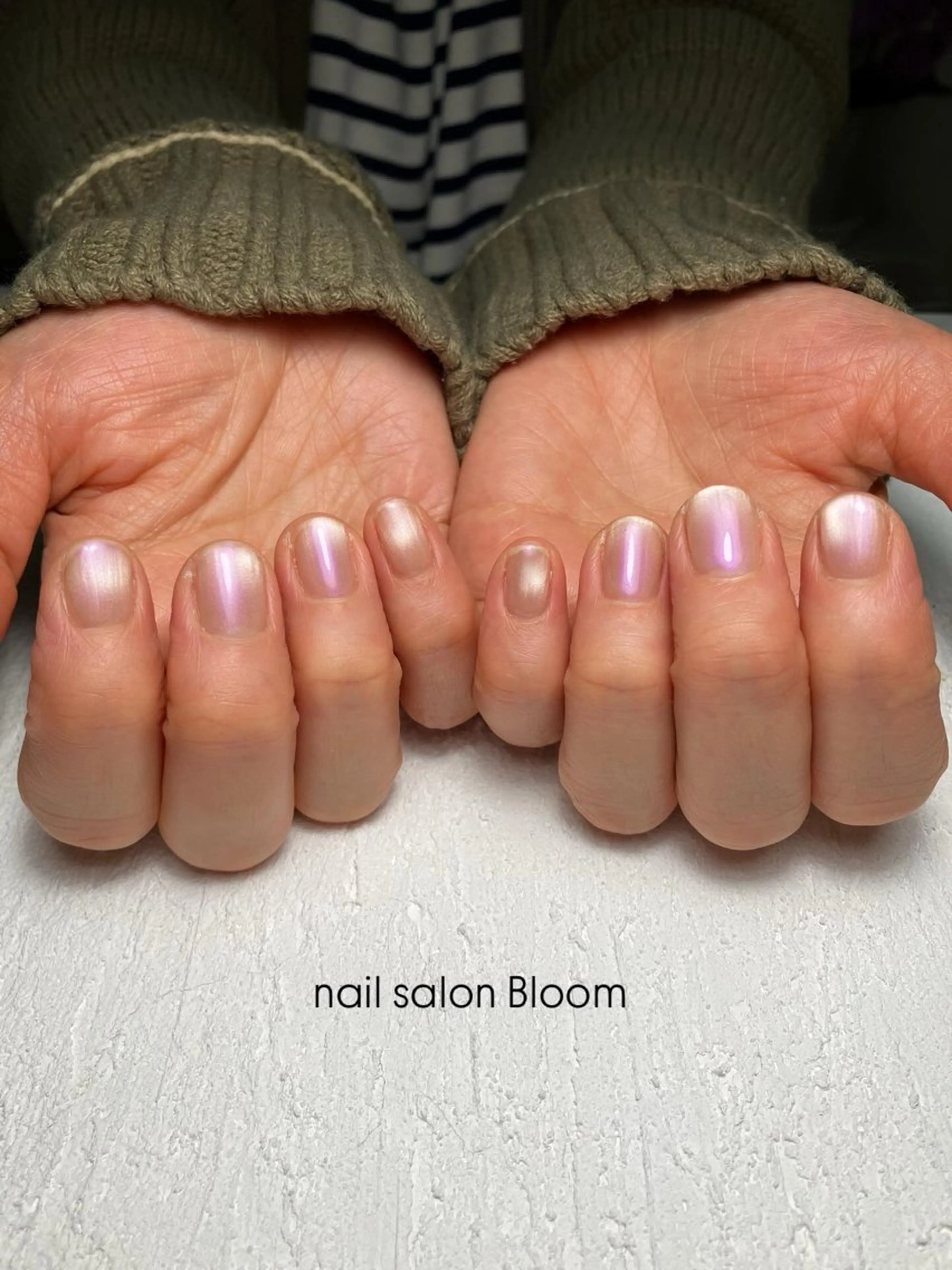 ネイル マグネットネイル マグネットワンカラー ワンカラーネイル ハンドネイル nail salon Bloom所属・自宅サロンBloom 橋本のネイルデザイン