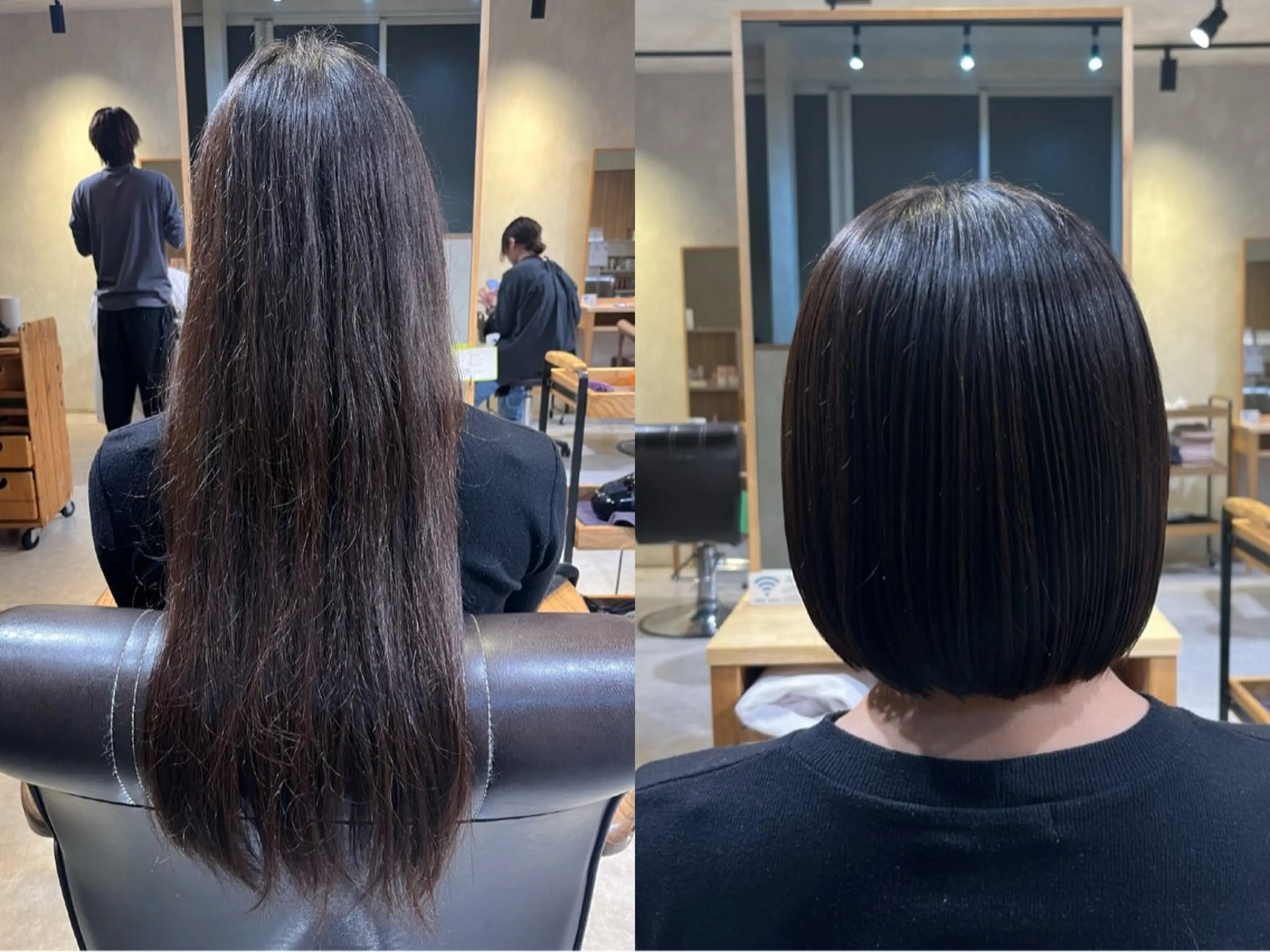 ショート 切りっぱなしボブ ボブ bel./arie ⠀ ⠀ ⠀のヘアスタイル