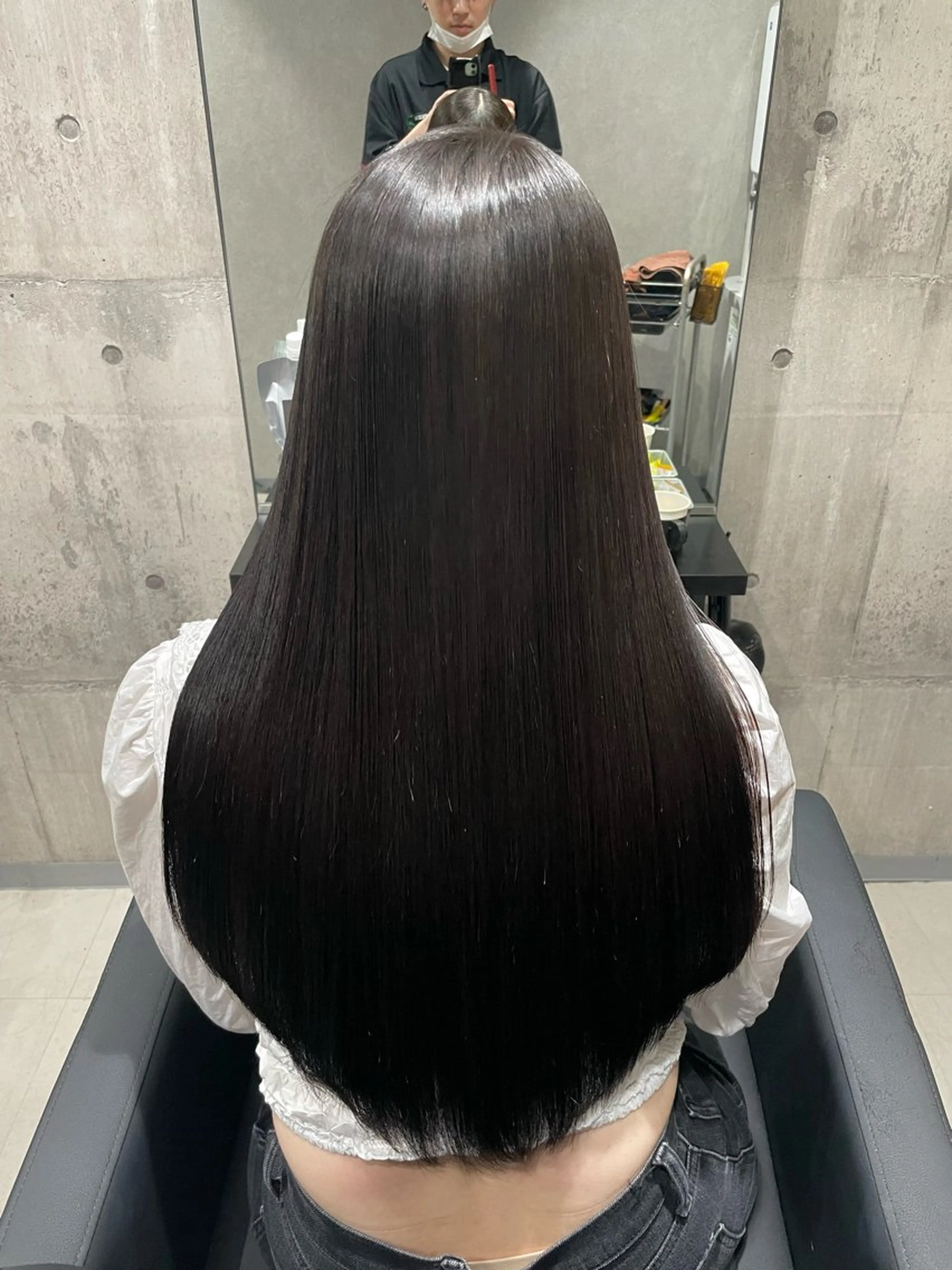 ロング 髪質改善 縮毛矯正 トリートメント 髪質改善/艶カラー Hiroakiのヘアスタイル