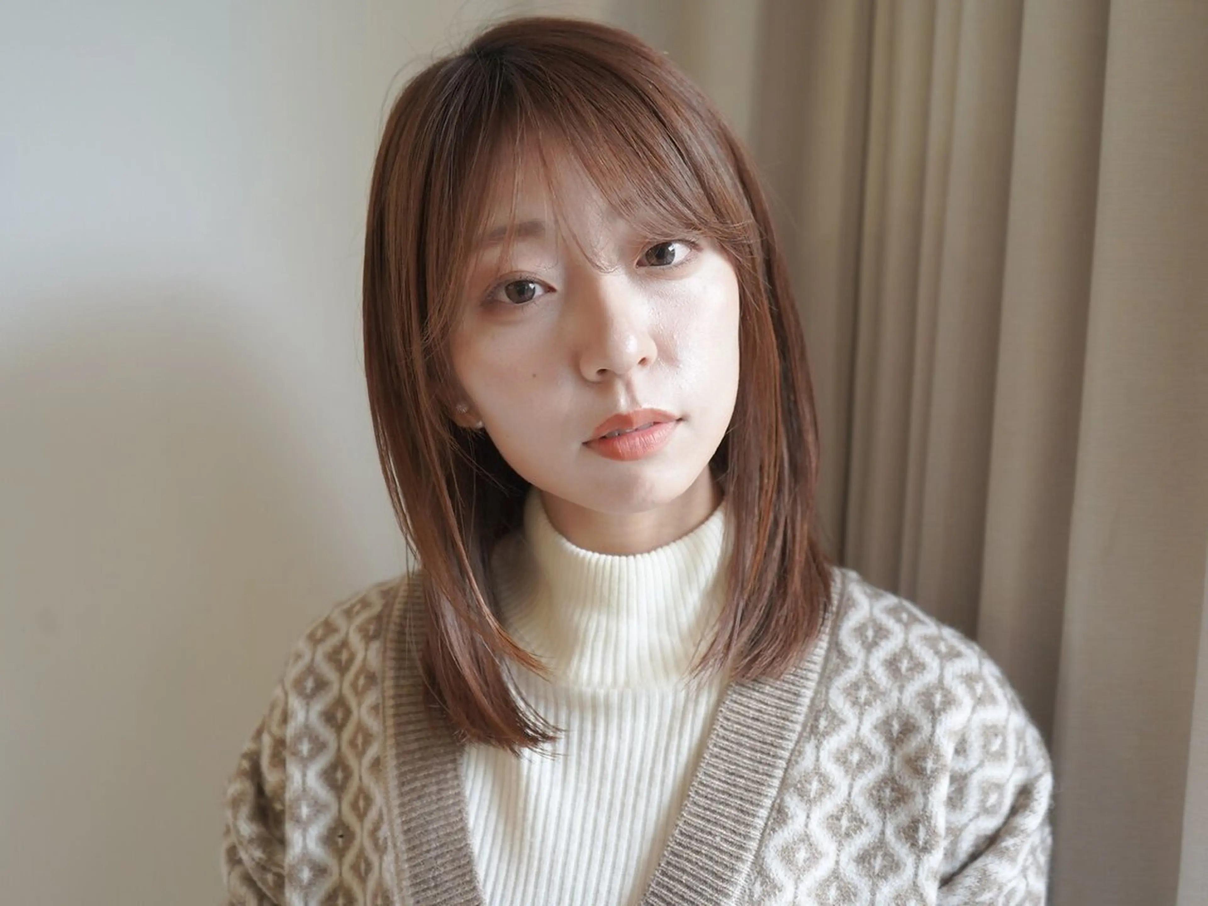《色持ちUPでツヤ感が持続する》女性らしさが続く☆カット＋潤いカラーの写真