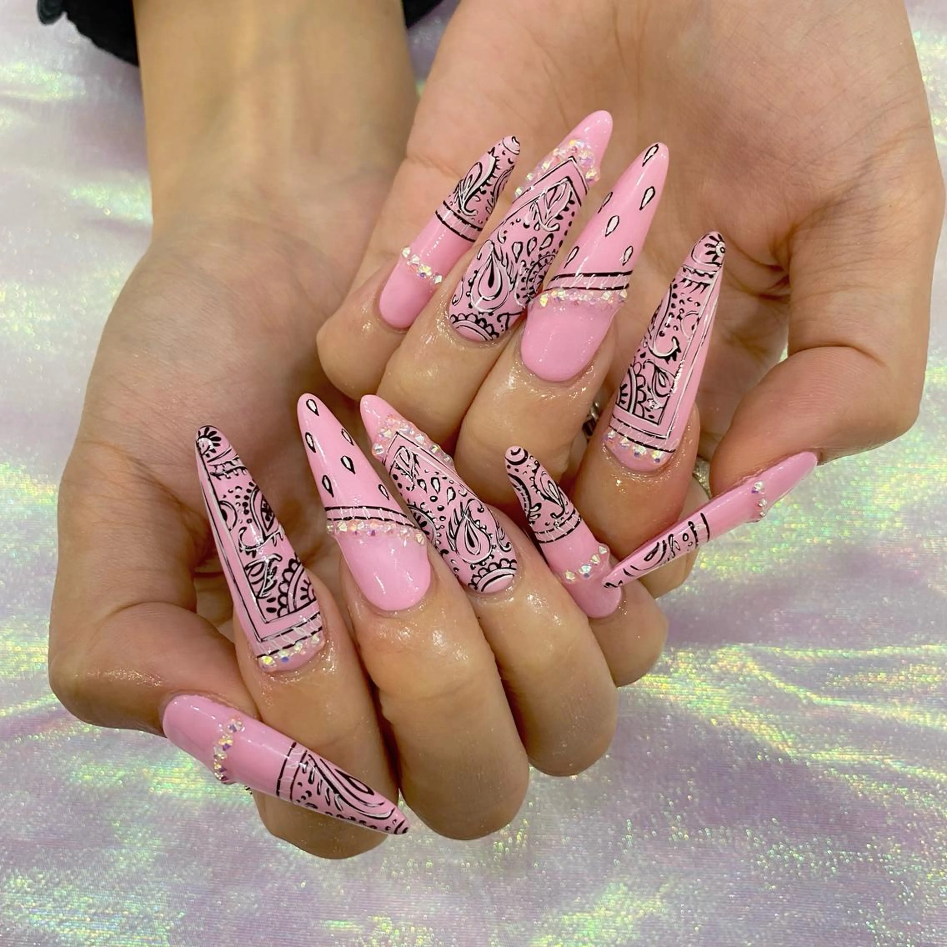 ネイル ロングネイル ハンドネイル cho nailのネイルデザイン