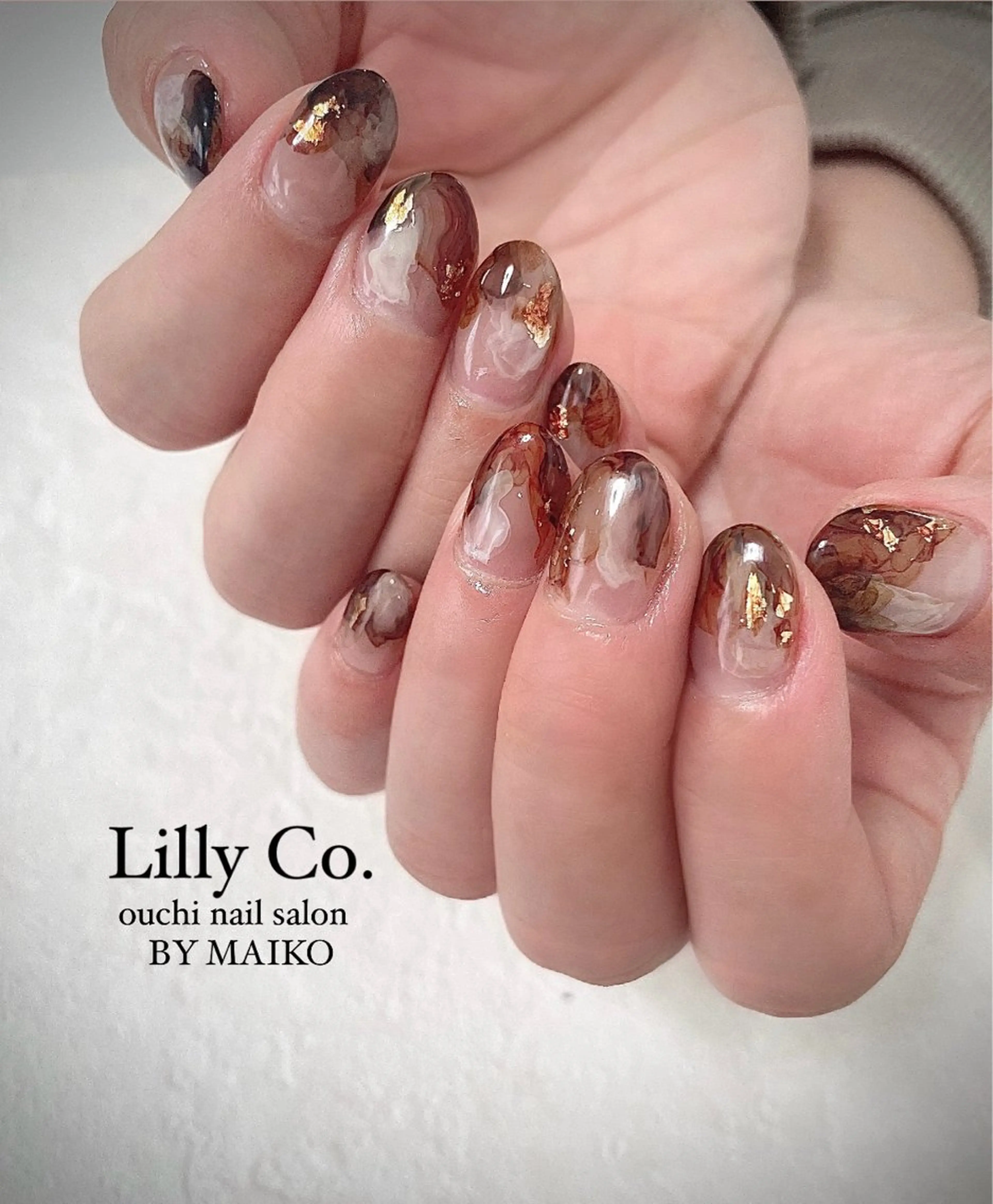 ネイル ニュアンスネイル ハンドネイル ハンドケア Lilly Co.のネイルデザイン
