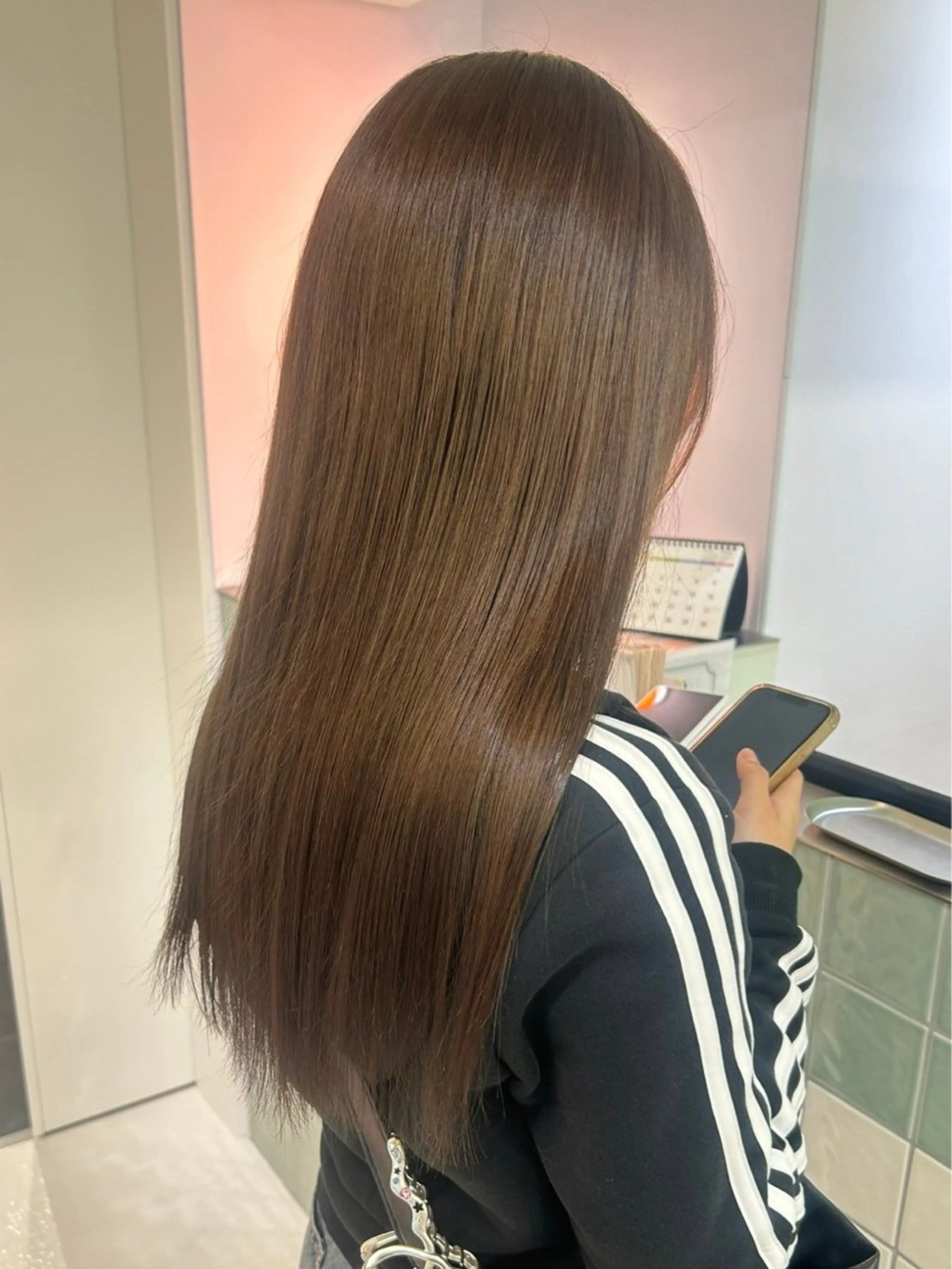 カラー ベージュカラー ブリーチ ブラウンカラー ダブルカラー ブリーチなしカラー ヘアカラー amane໒꒱うる艶 ブリーチ透明感カラーのヘアスタイル