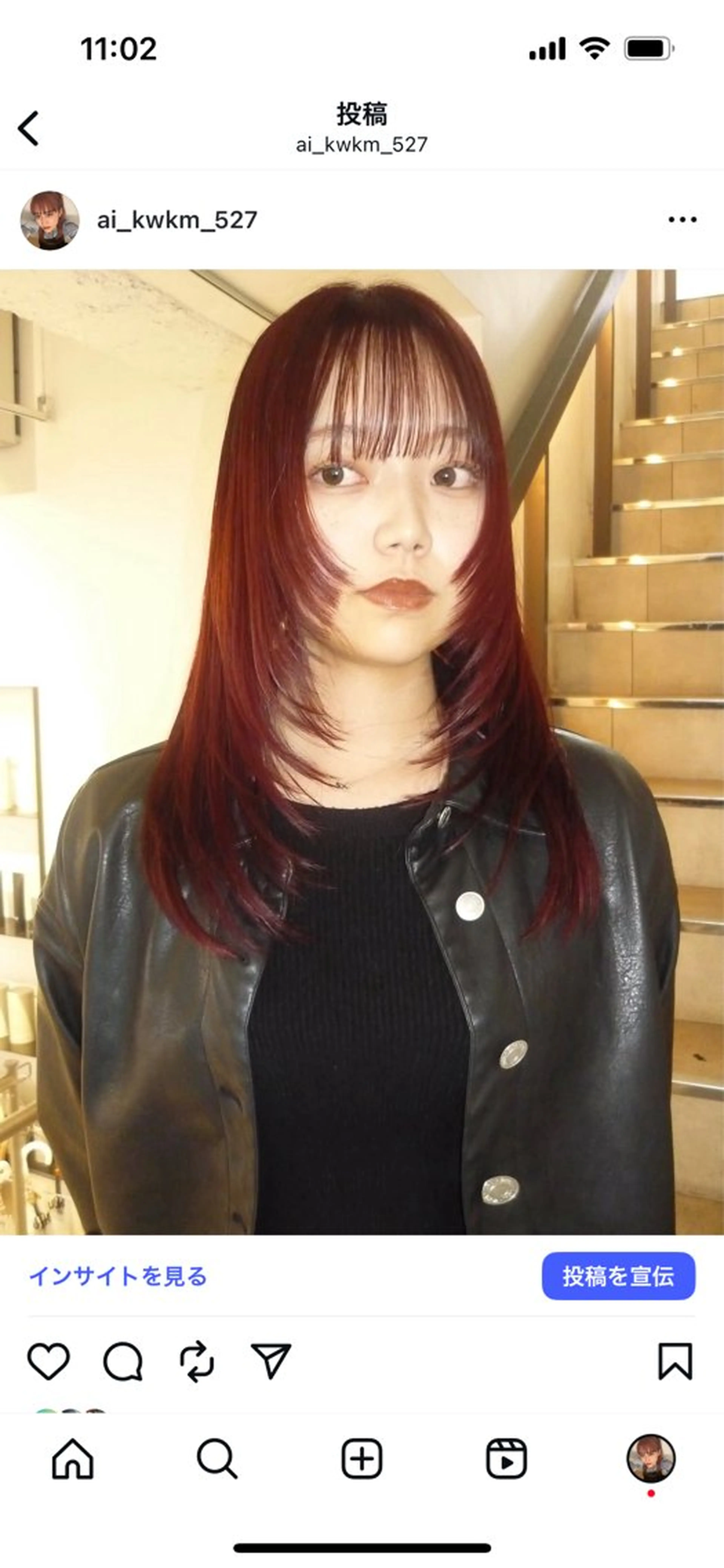 ミディアム カラー ヘアカラー 🌟暖色系ハイトーン 🌟AIのヘアスタイル