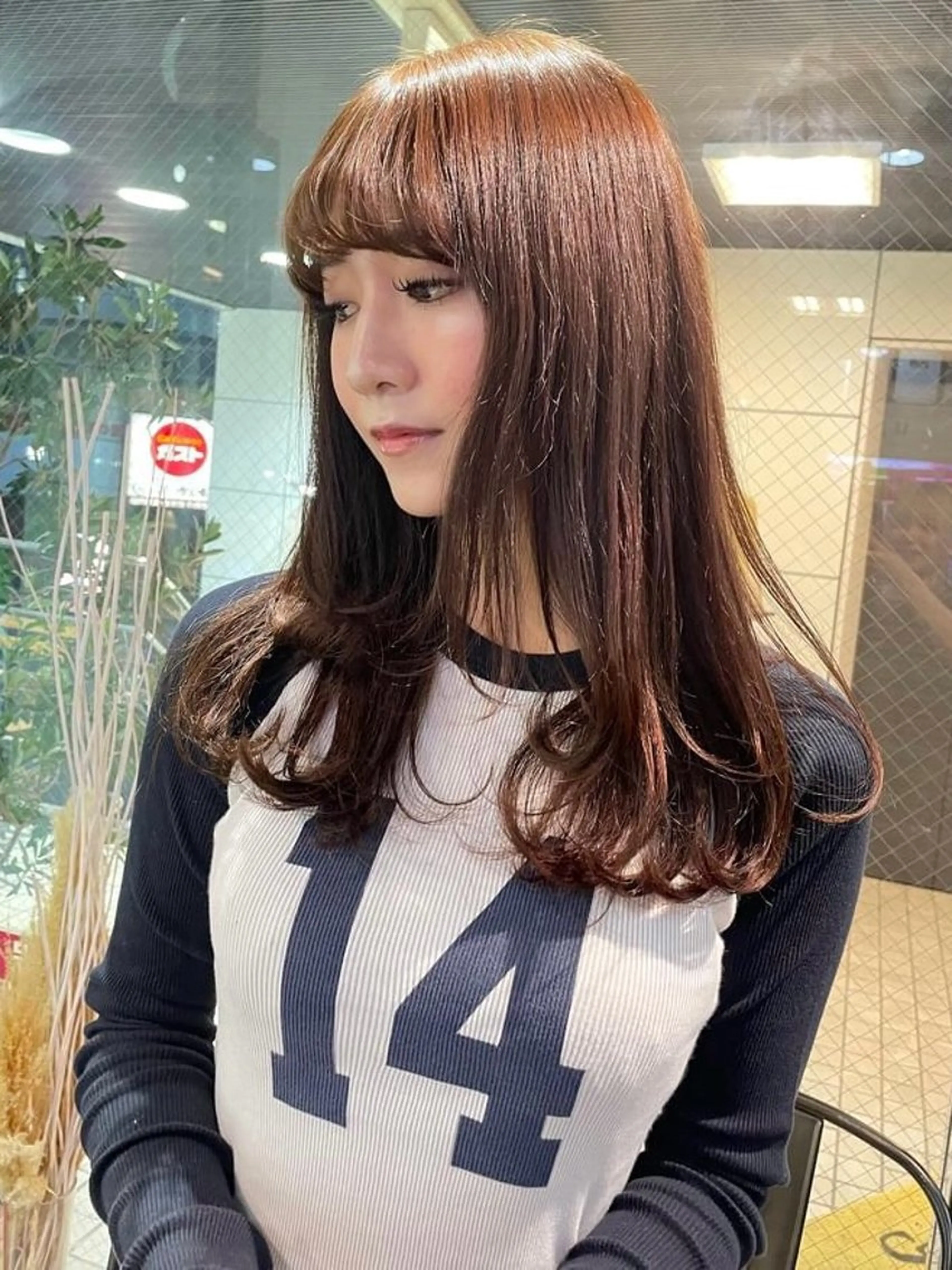 ロング ヘアカラー ‪るか/‪透明感 カラー/アレンジのヘアスタイル