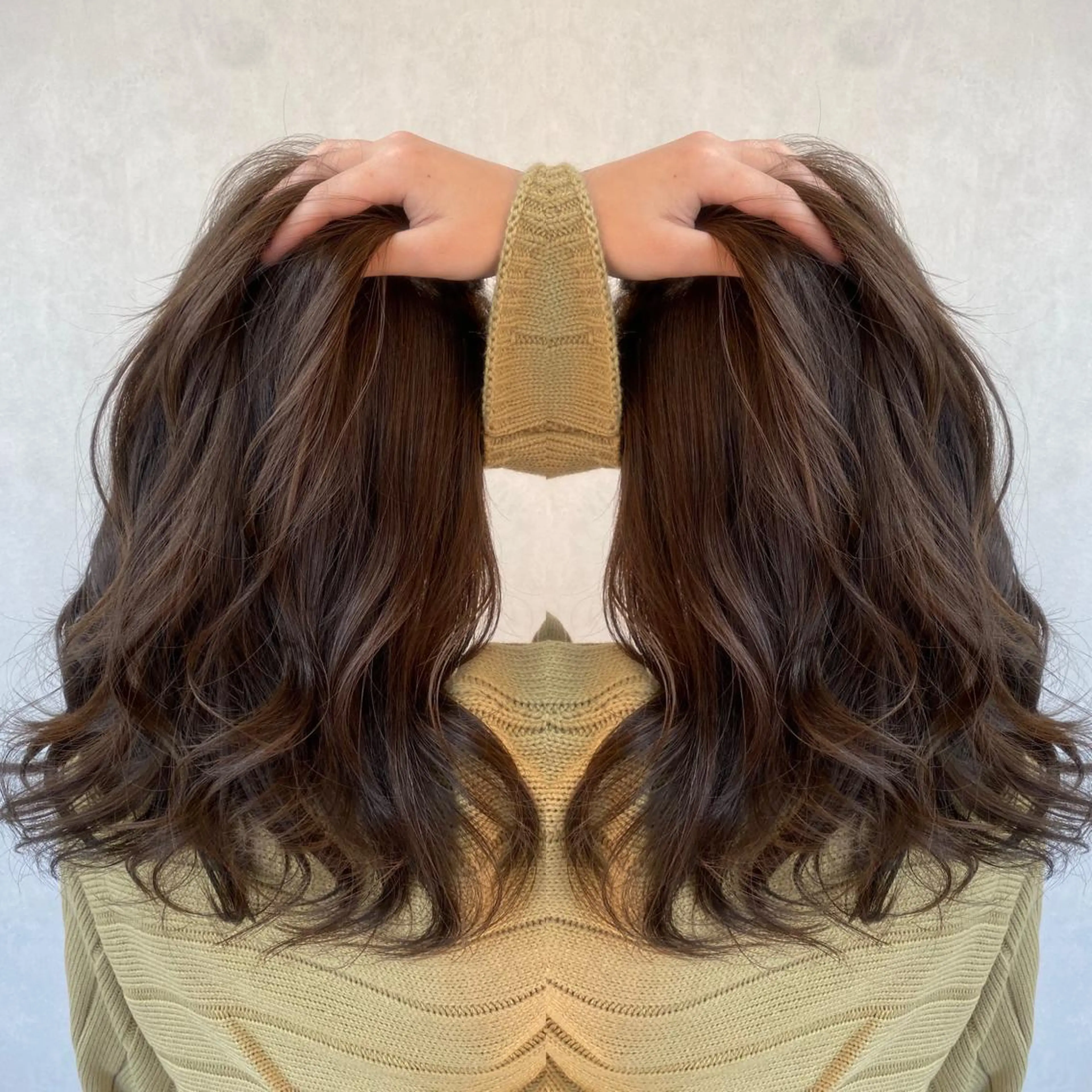 ロング カラー カット トリートメント tocca 💜石田愛結💜のヘアスタイル