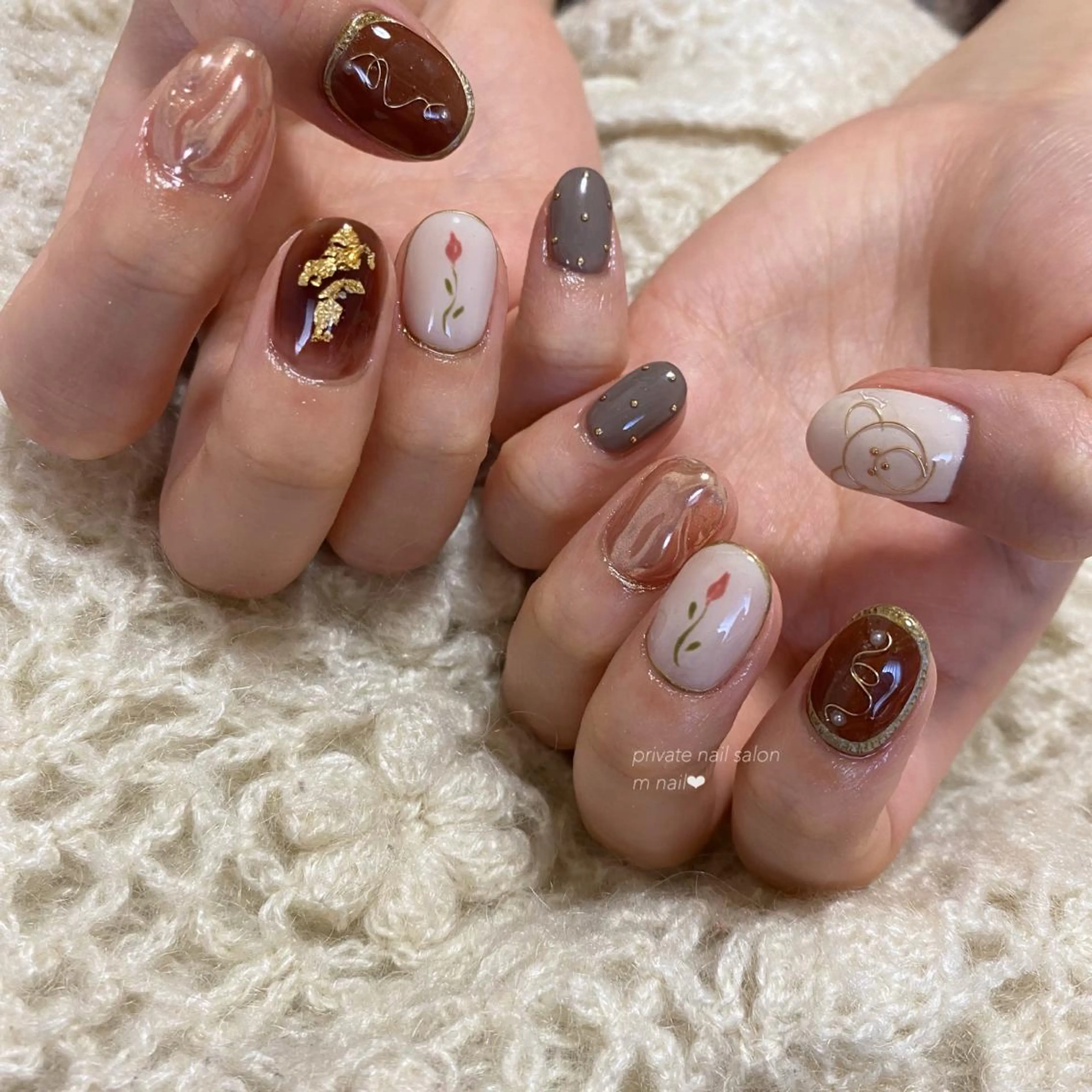 ネイル ハンドネイル 小河原 舞のネイルデザイン