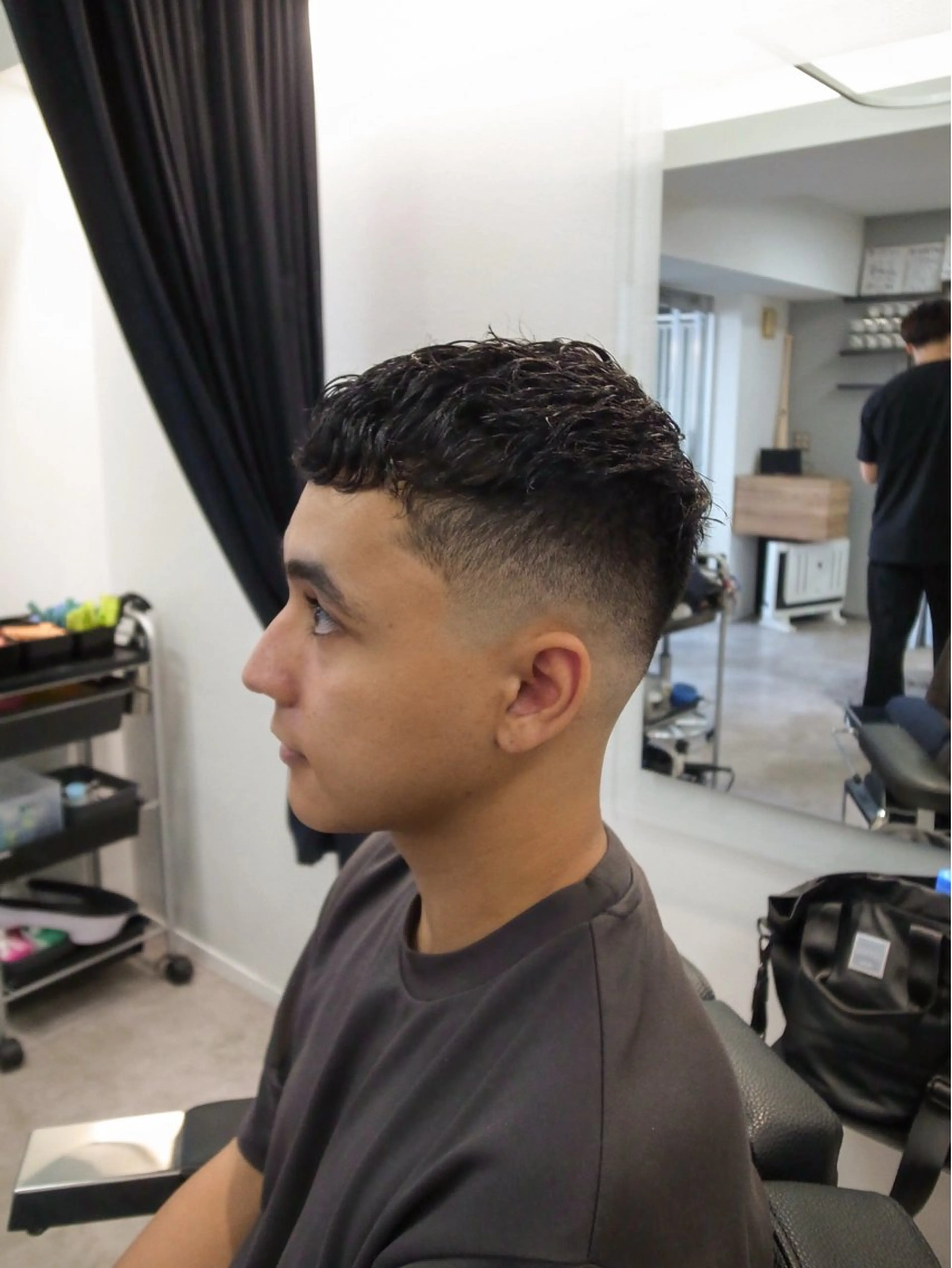 ショート パーマ メンズ カット パーマ INTRO SHIBUYA by Fi-Ne所属・💈メンズフェード 特化DAIYA💈のヘアスタイル