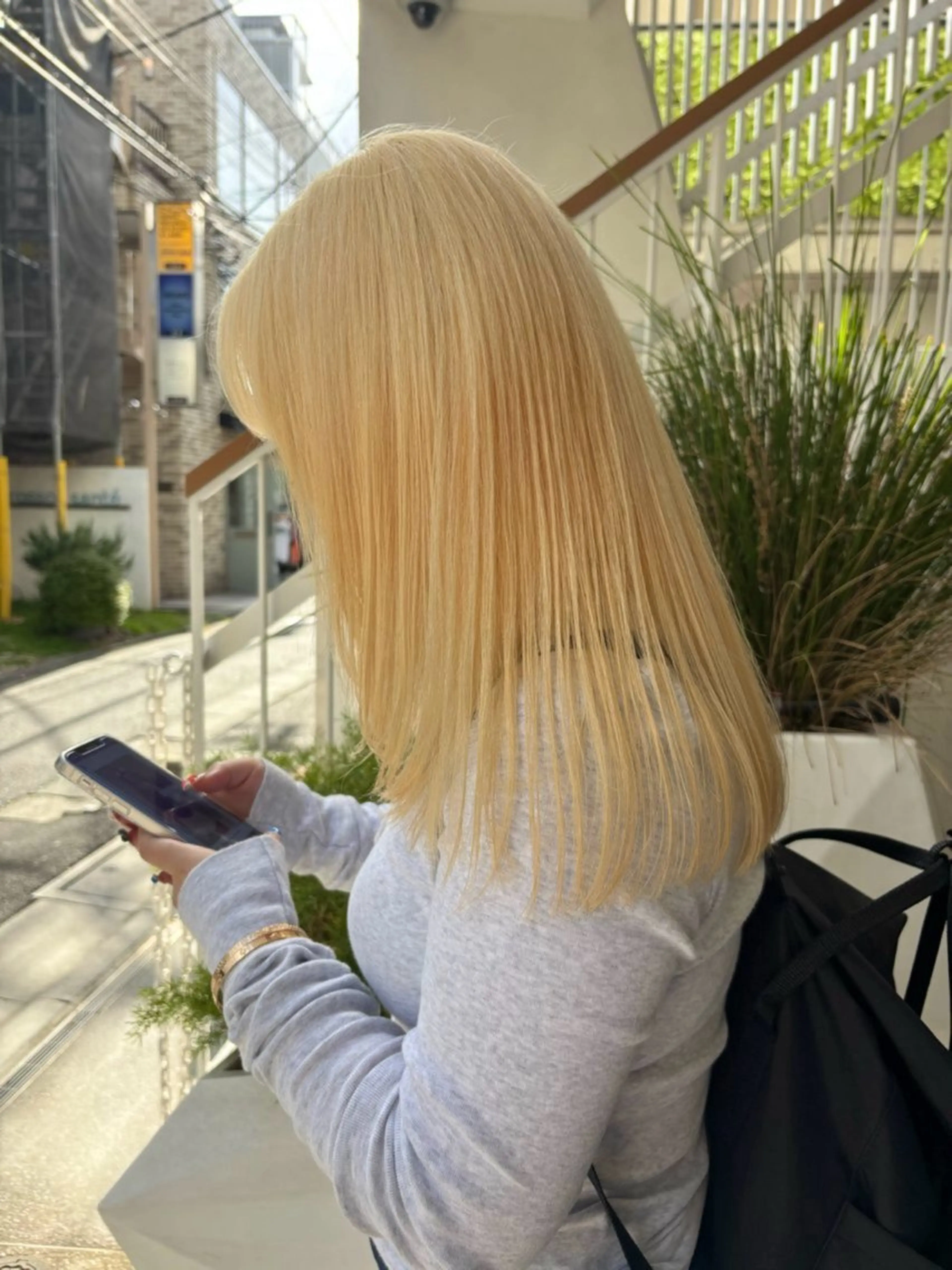 ミディアム ヘアカラー トリートメント ヘッドスパ ヘアセット 🟠似合うカラー /ハイトーン🟠りりのヘアスタイル