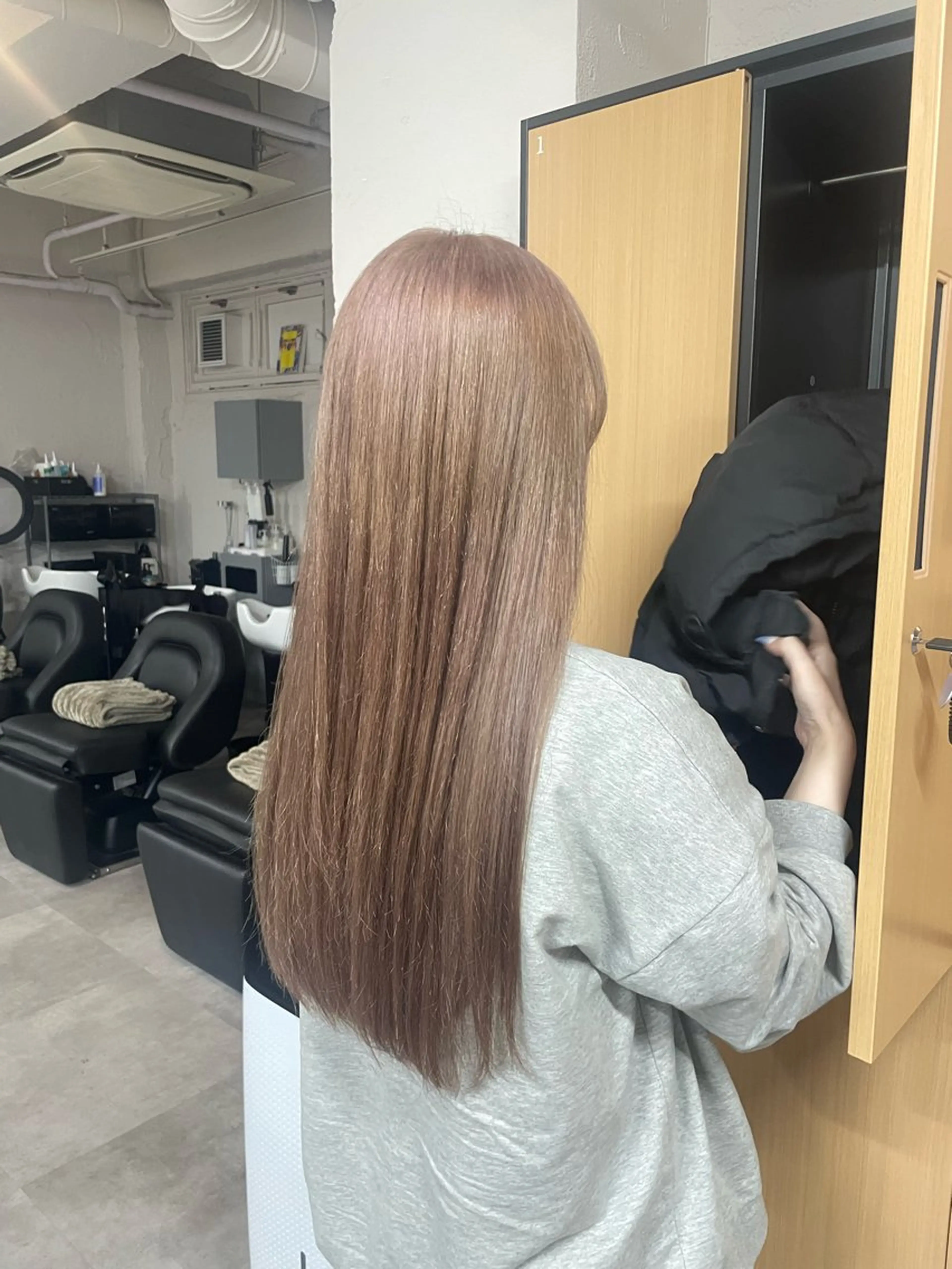 ロング ヘアカラー トリートメント tokute 中野真咲🐺のヘアスタイル
