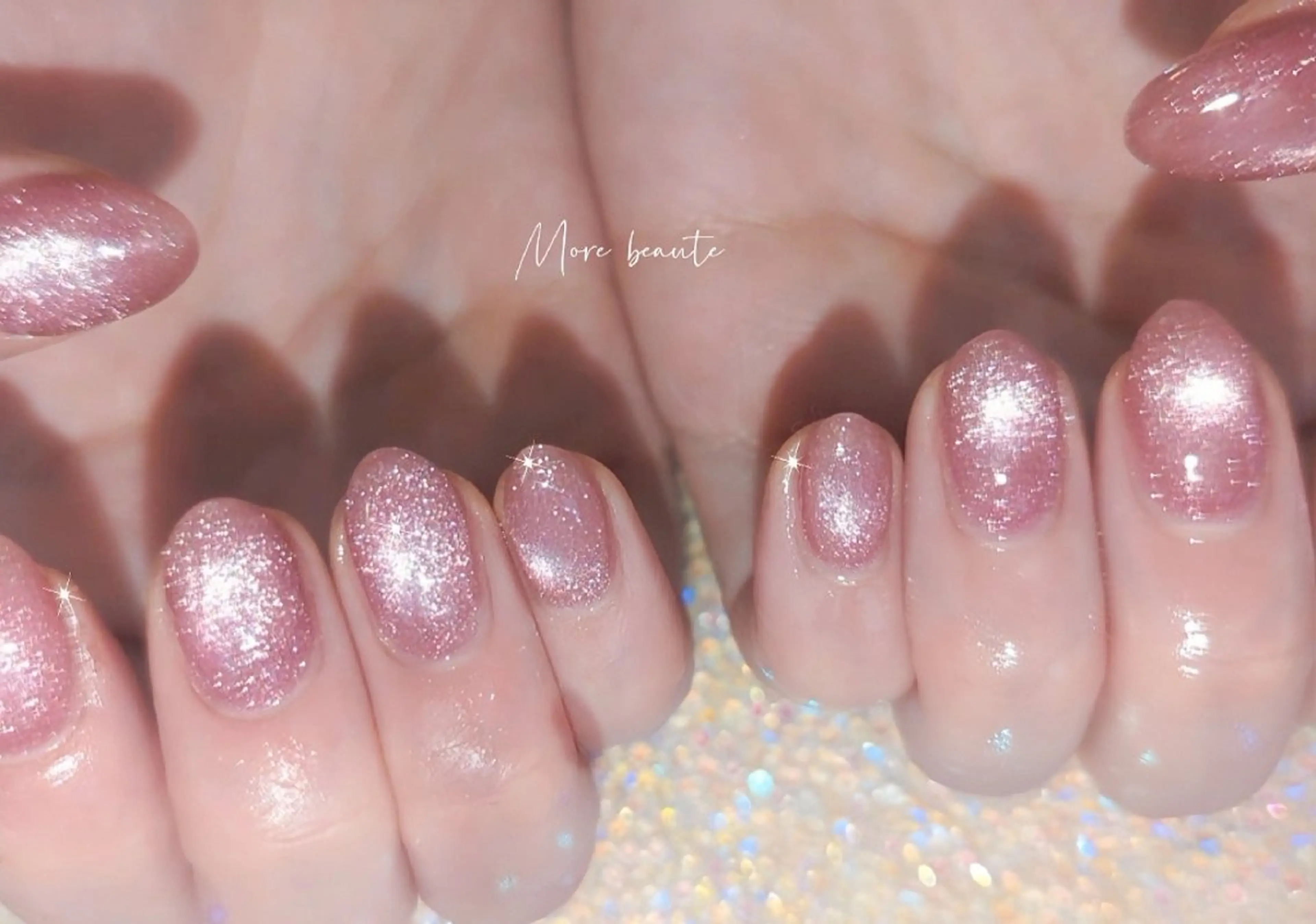 ネイル 桜ネイル 長さ出し ジェルネイル ハート 韓国ネイル ハンドネイル I LOVE ME NAIL.｡.:*♡のネイルデザイン