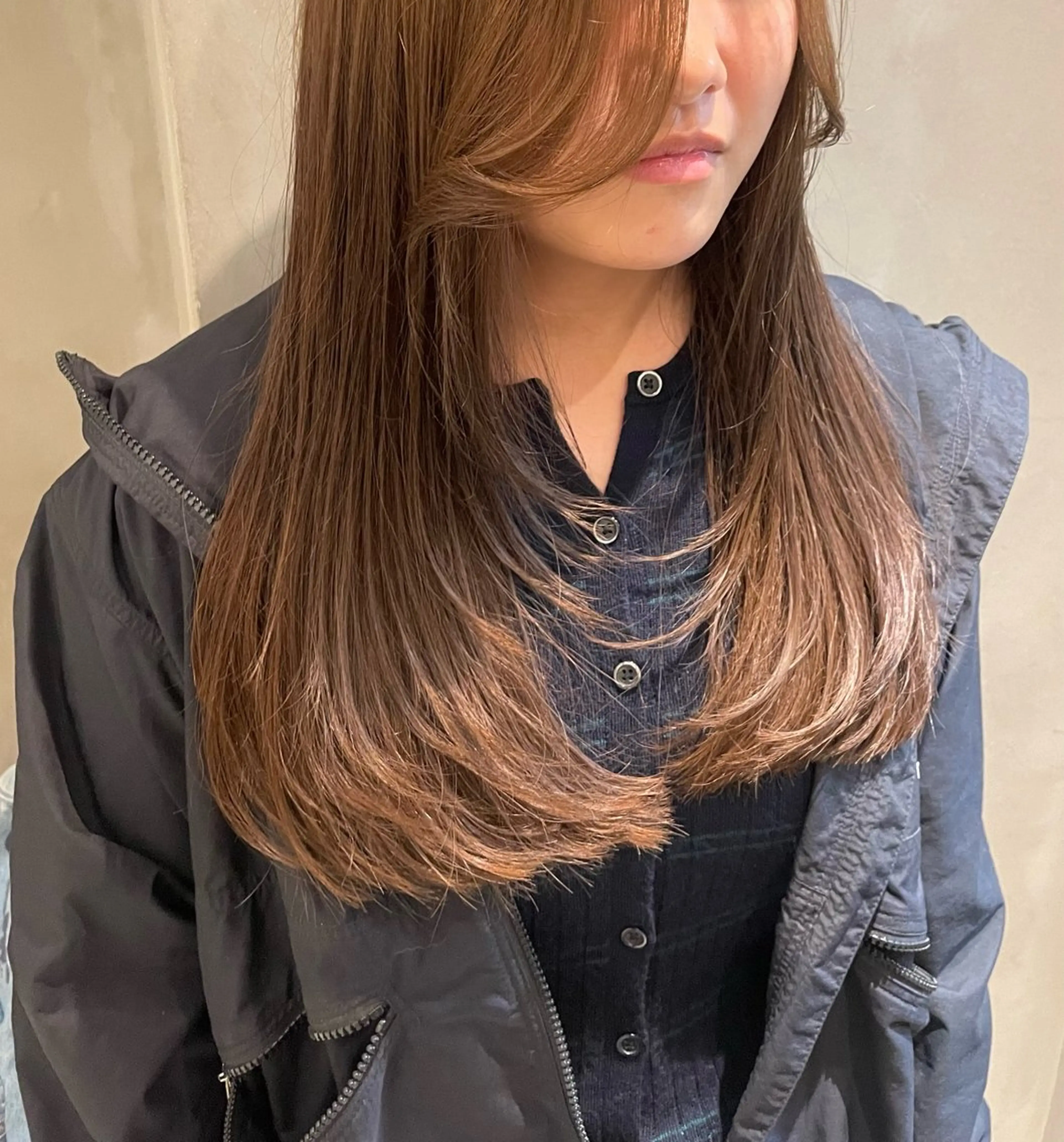 セミロング カラー カット ヘアカラー トリートメント 新宿 /透明感カラー レイヤー/NANAのヘアスタイル