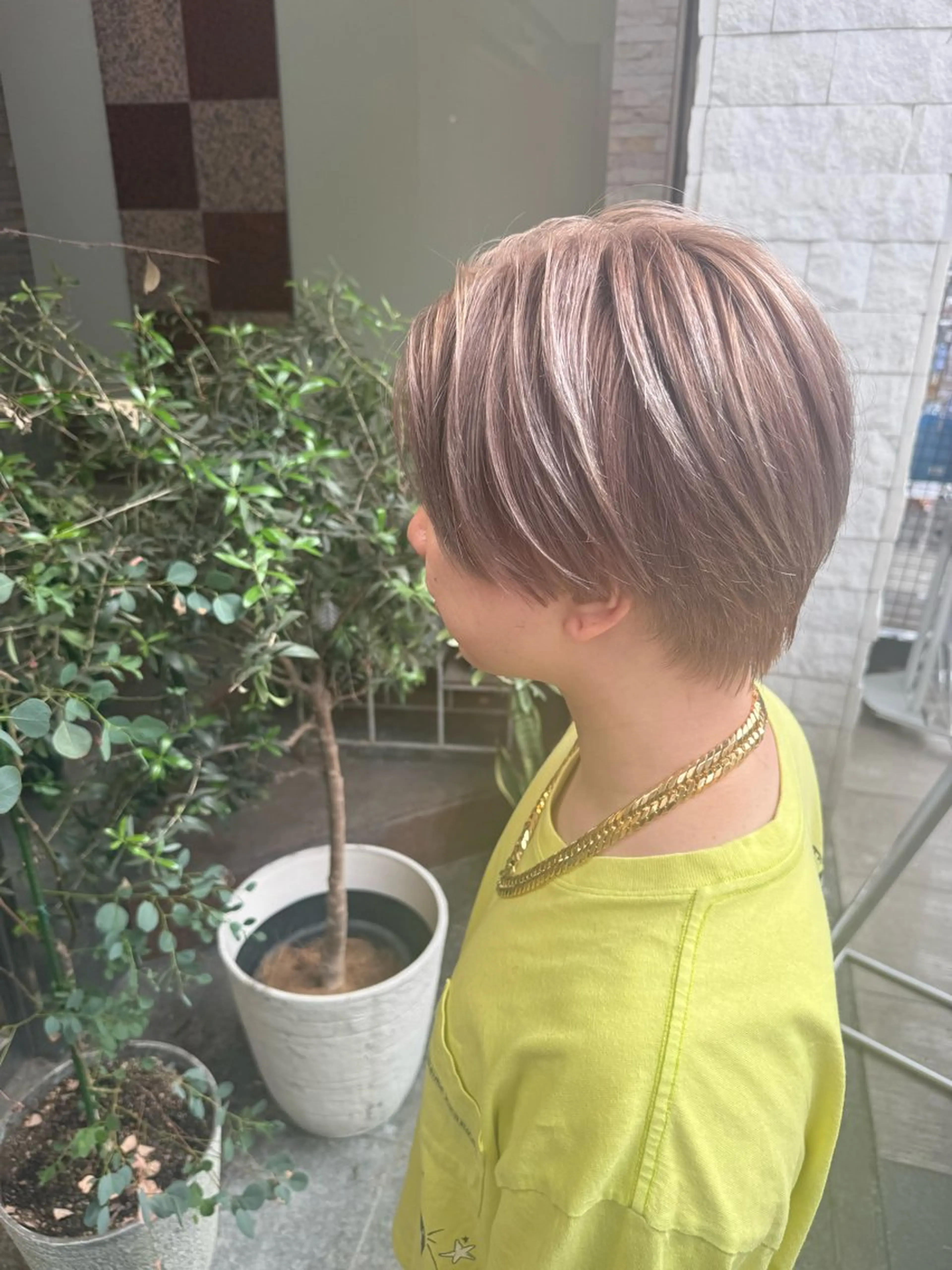 カラー メンズ ヘアカラー トリートメント EARTH 山﨑龍馬のヘアスタイル