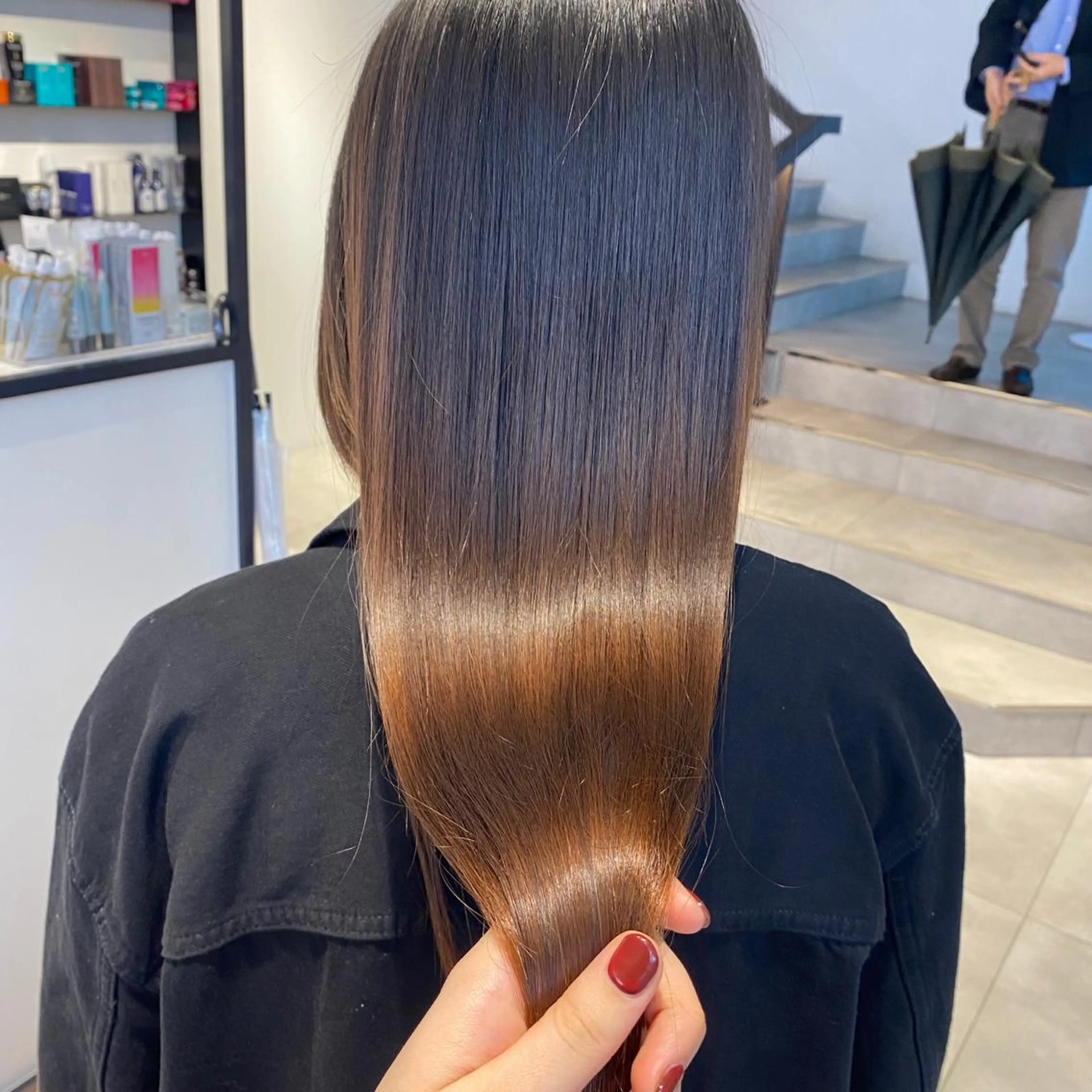 酸性ストレート・ メンズ 三原 楊子のヘアスタイル