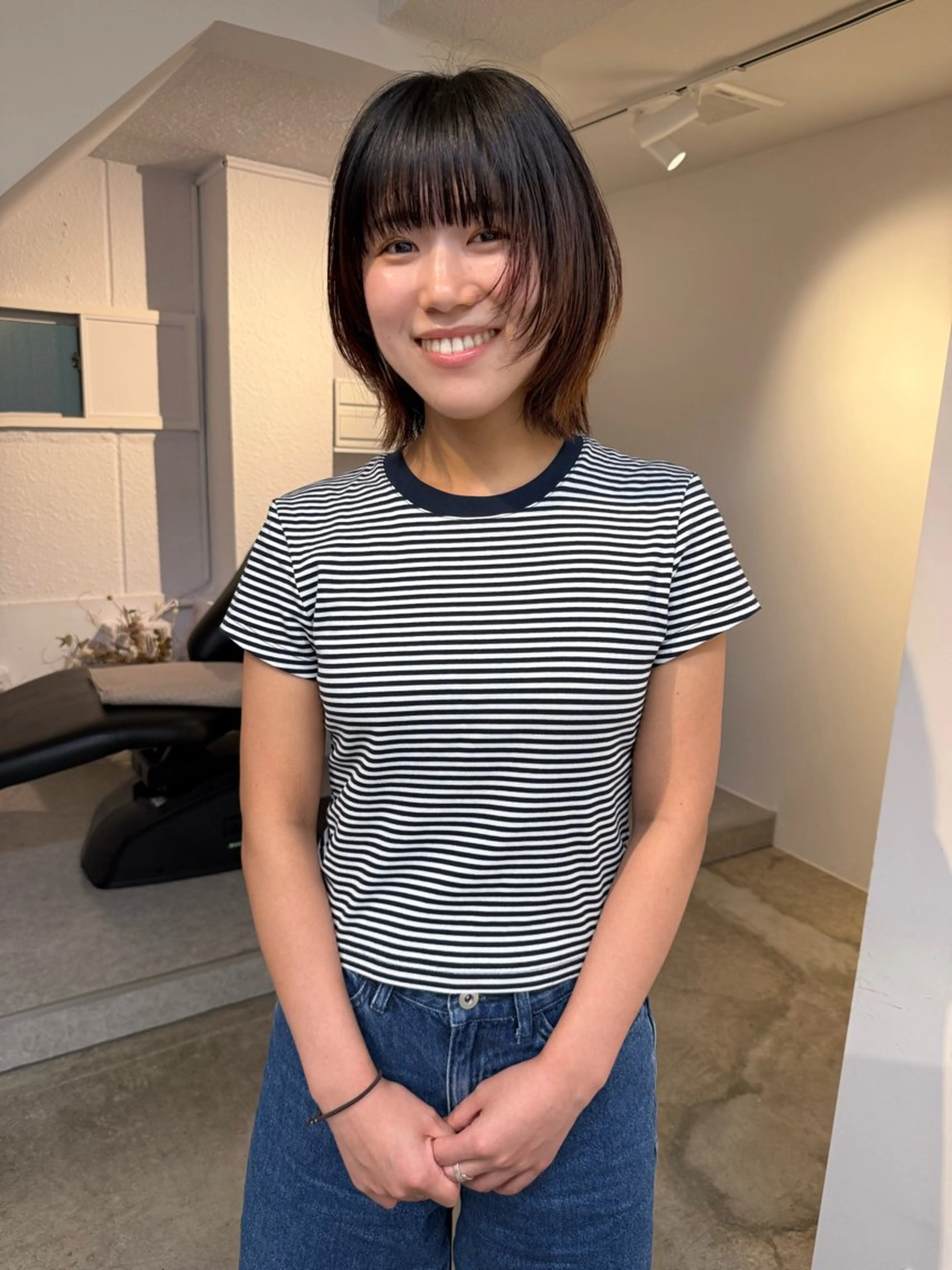 ショート 顔まわりレイヤー レイヤーカット y u k hair salon所属・yuk💐 manakaのヘアスタイル