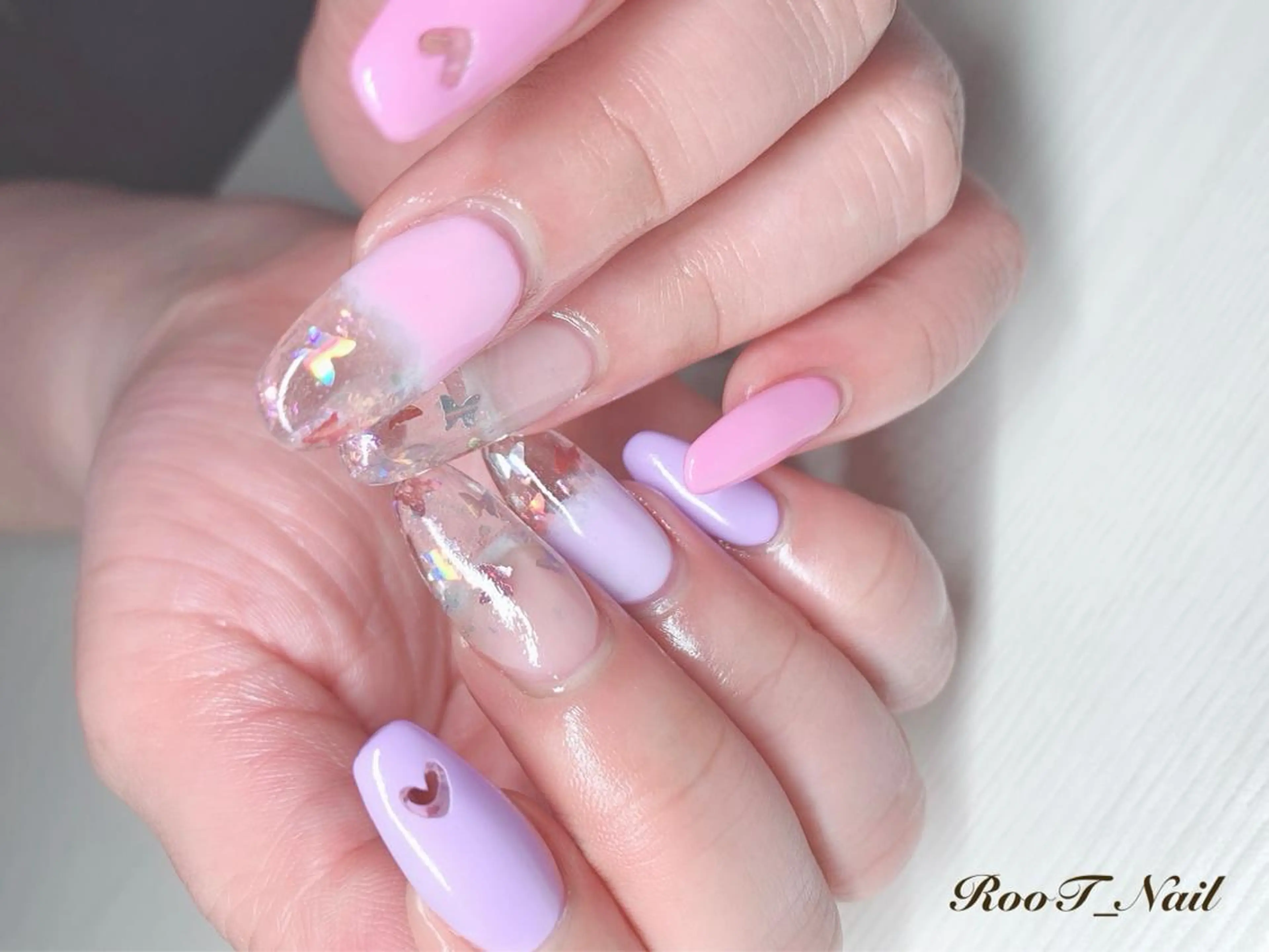 メンズ キッズ ネイル 長さ出し ハンドネイル RooT Nailのネイルデザイン