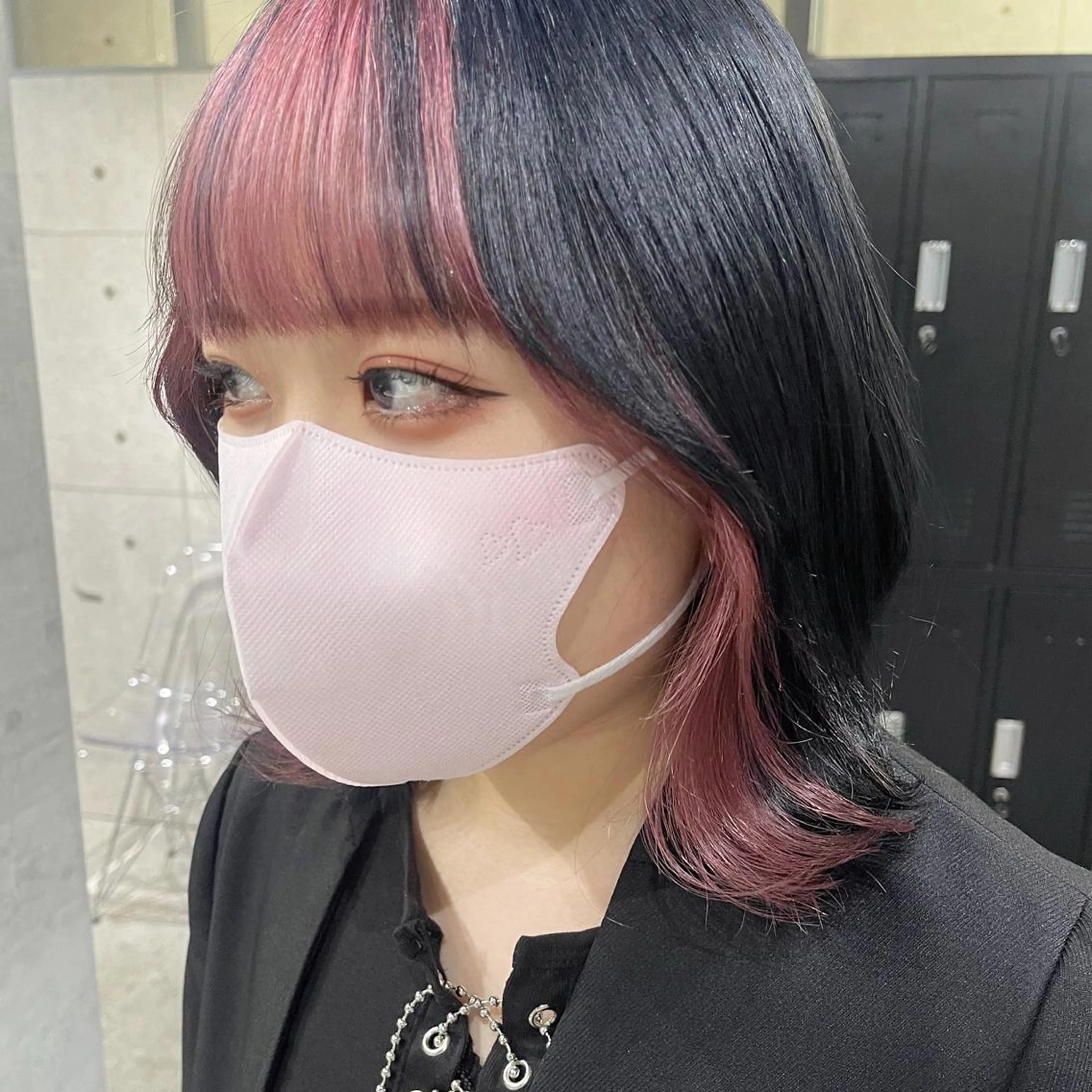 ミディアム カラー ミストバング  フェイスフレーミング AUBE HAIR Sunny所属・トレンド韓国ヘア 🇰🇷NANAMIのヘアスタイル