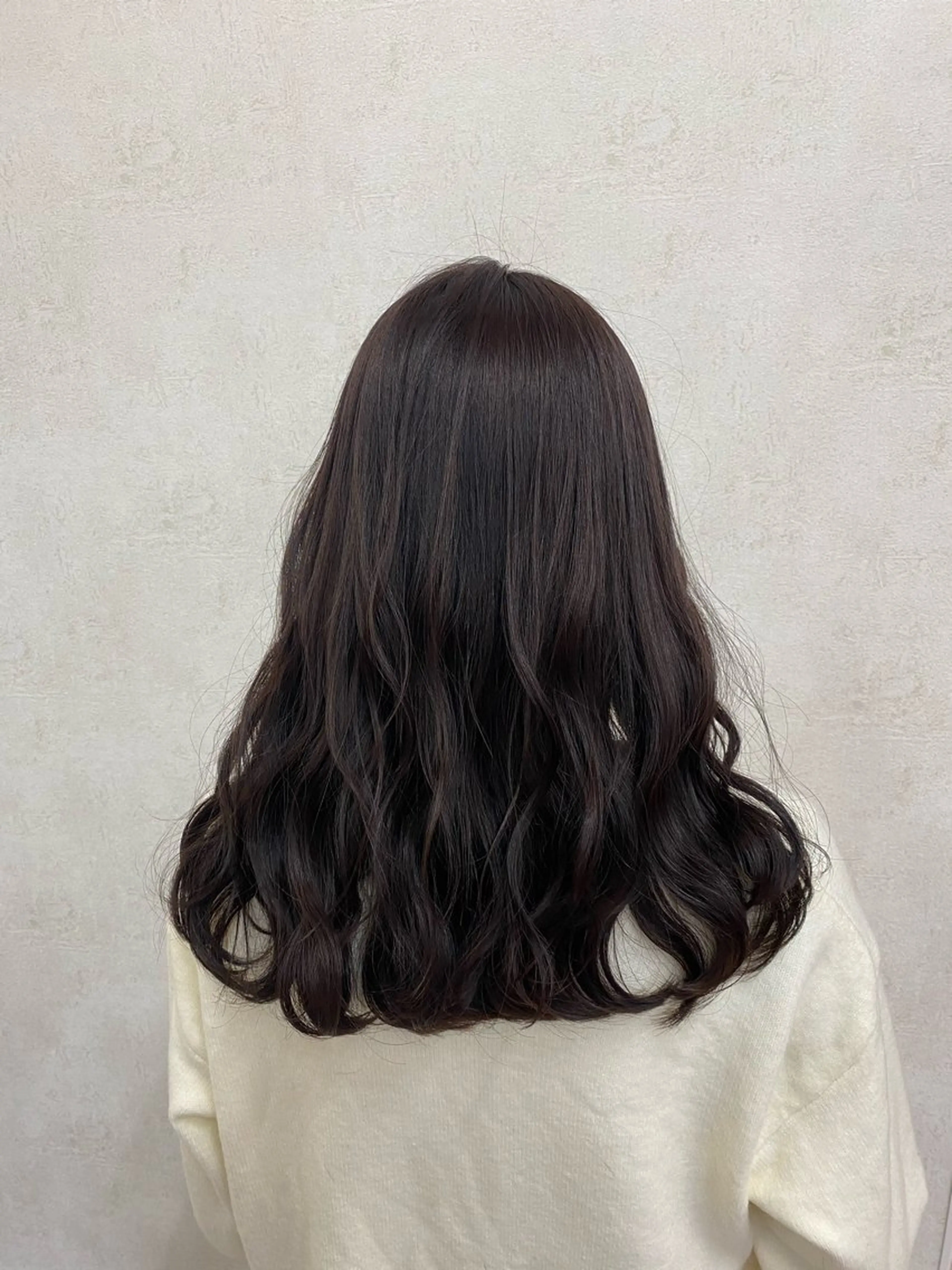 セミロング 艶カラー/縮毛矯正 /韓国ヘア/はるたのヘアスタイル