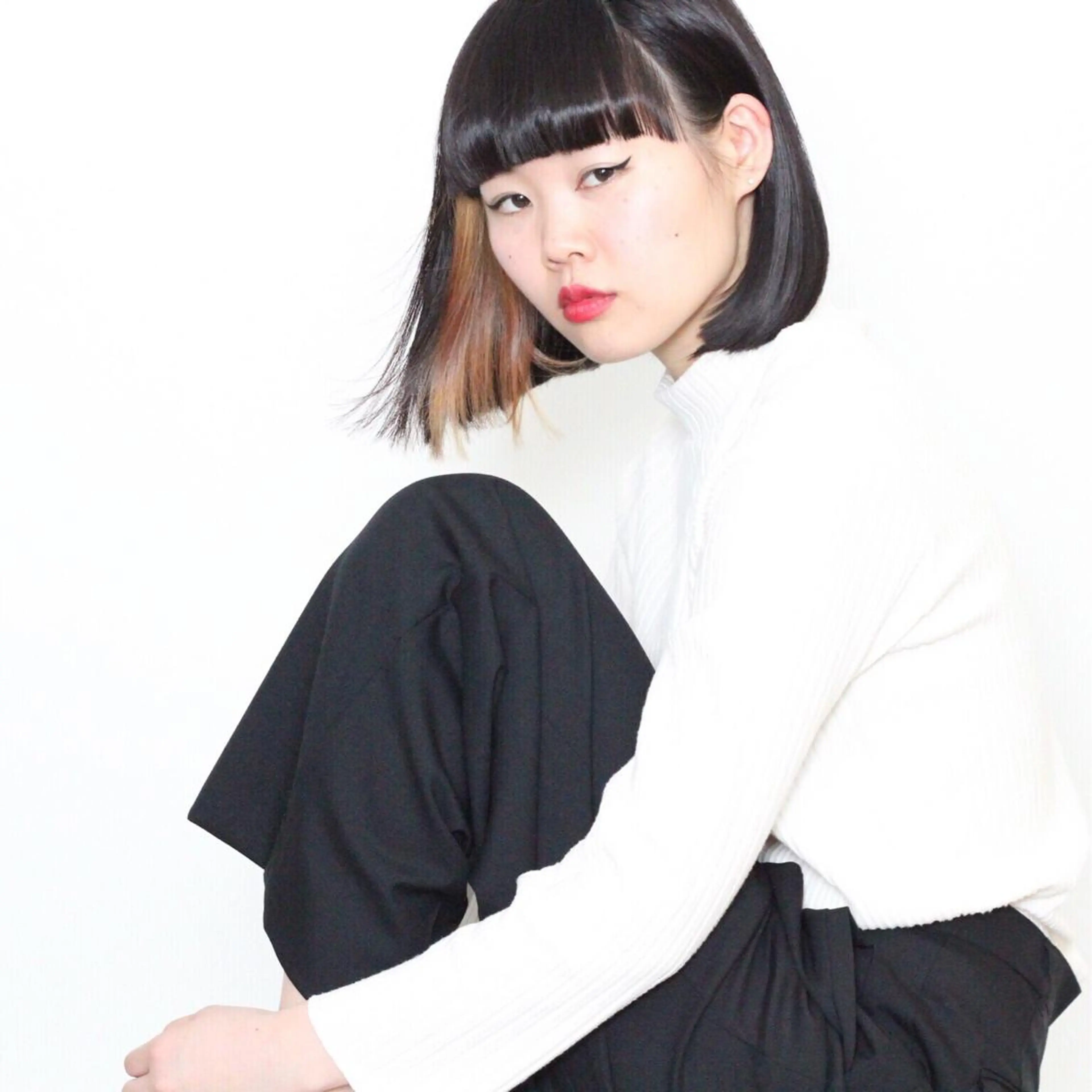 ミディアム カラー 外国人風カラー 似合わせカット トリートメント 江上拓郎/ショート /酸性ストレートのヘアスタイル