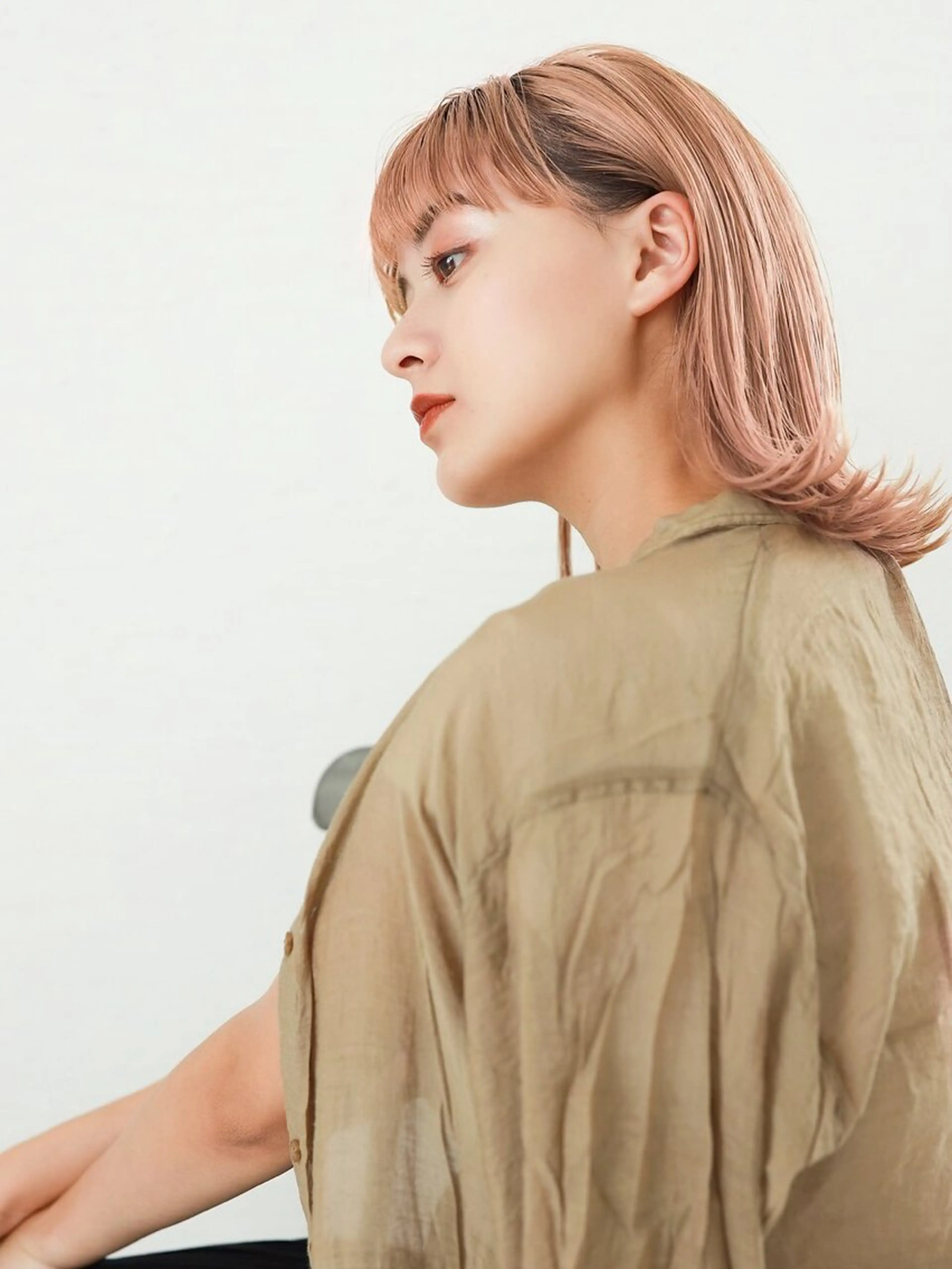 ミディアム カラー 大野 優希のヘアスタイル