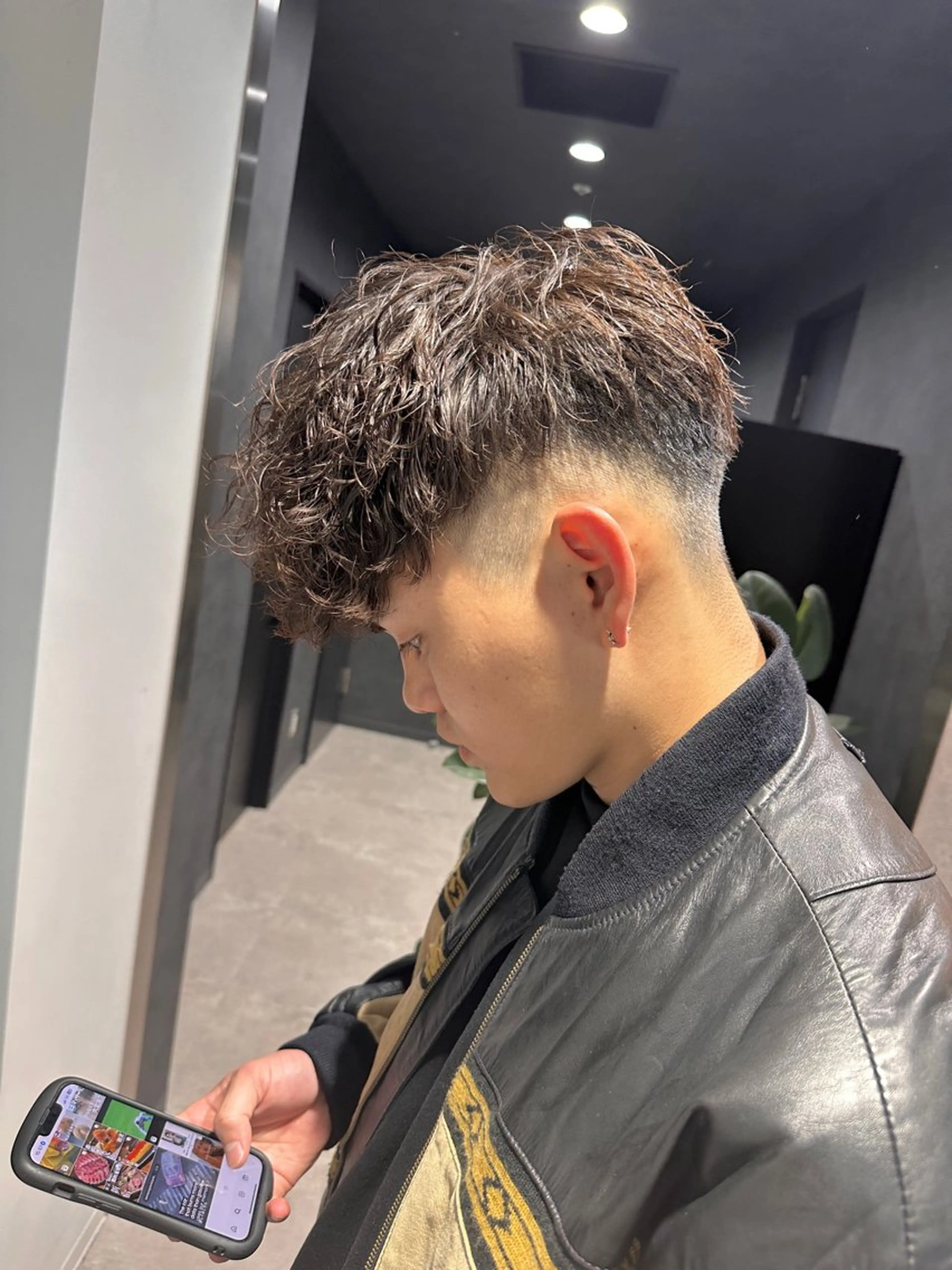 ショート パーマ メンズ 渋谷駅から徒歩1分 BLUCKメンズヘアのヘアスタイル