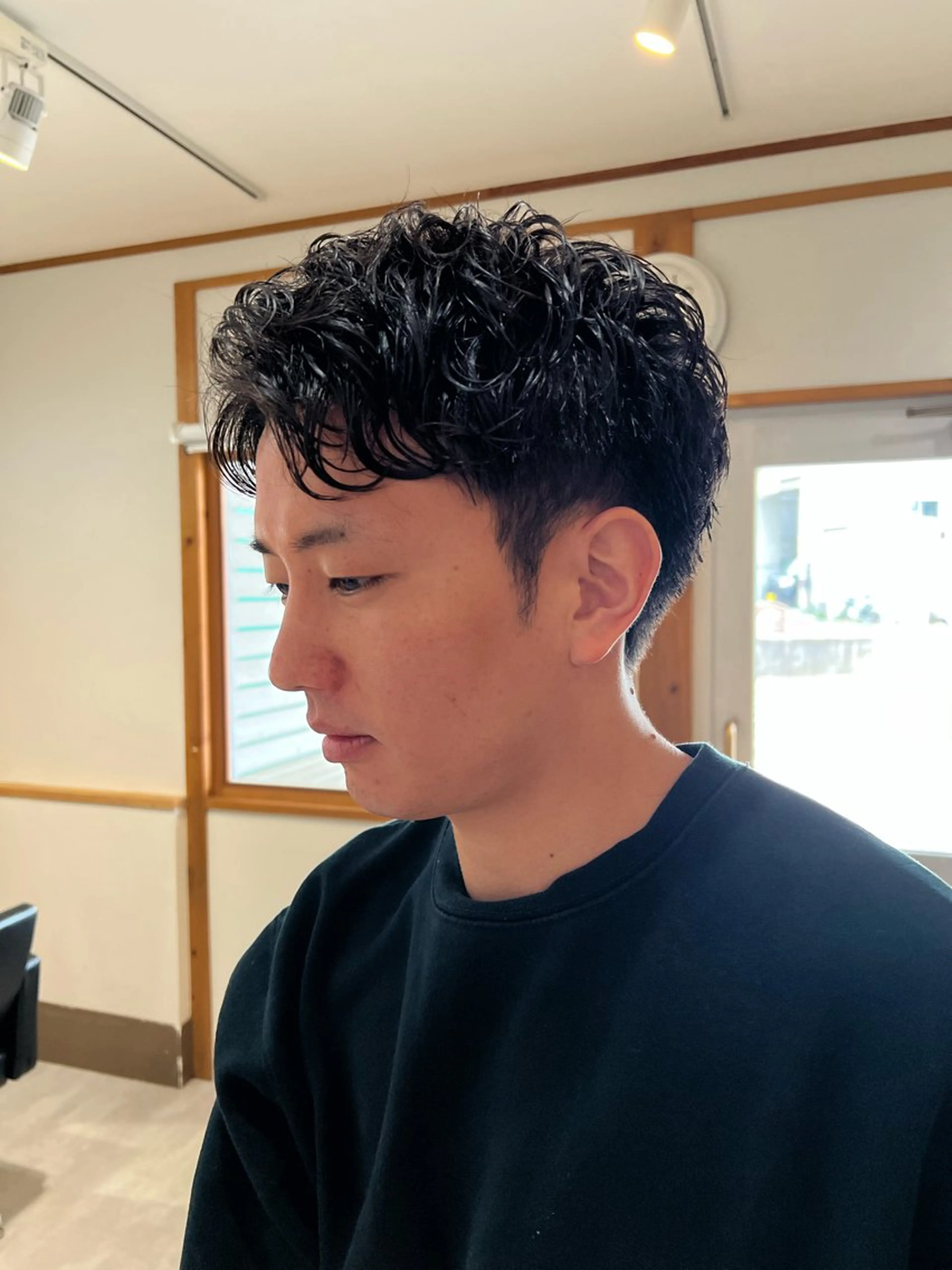 メンズ メンズパーマ re.share所属・茅ヶ崎/ショートボブ /ハイトーン/片野のヘアスタイル