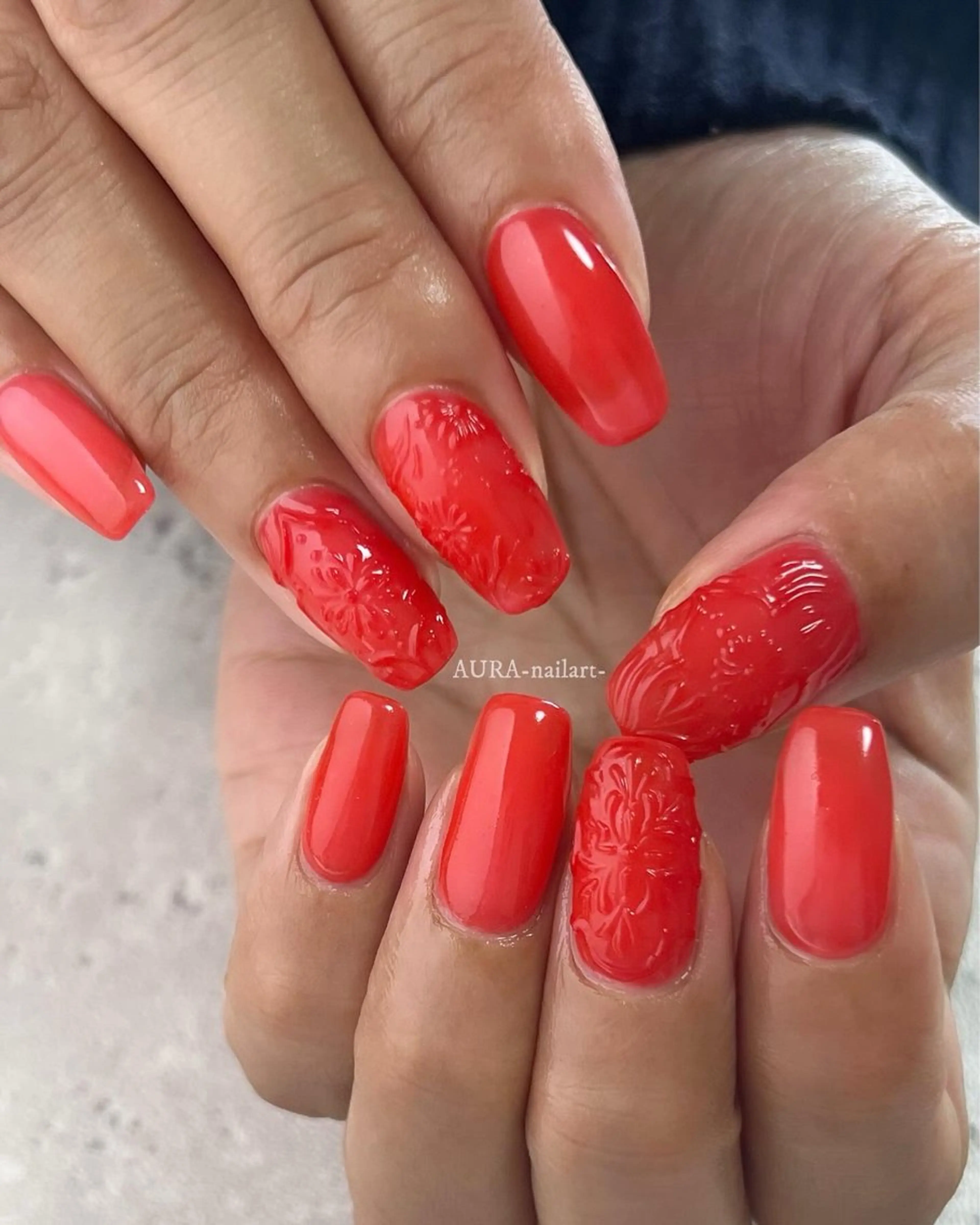 ネイル ハンドネイル フットネイル AURA nailartのネイルデザイン