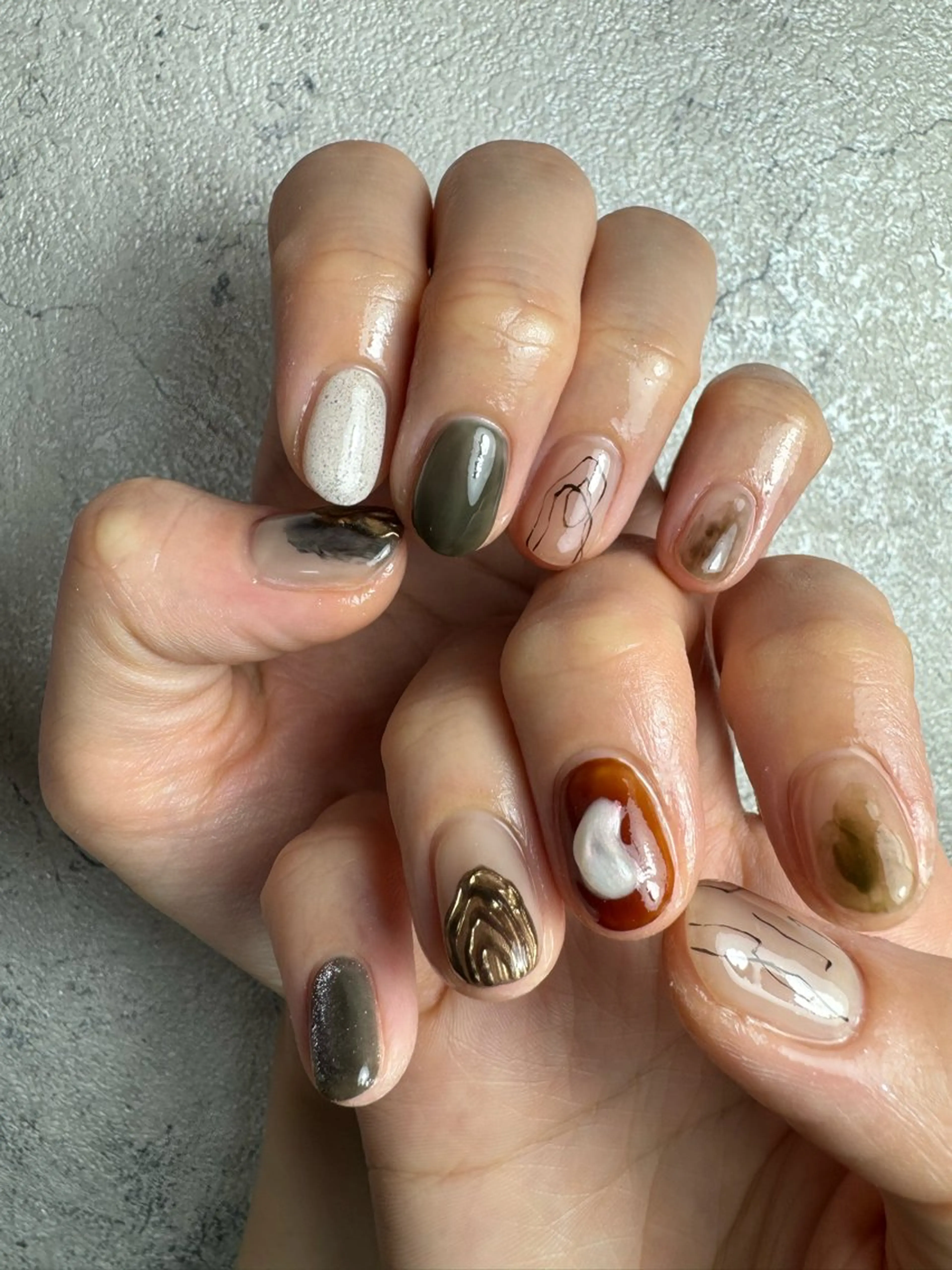 ネイル アートネイル ジェルネイル 持ち込み ニュアンスネイル パラジェル ハンドネイル flowers nailのネイルデザイン