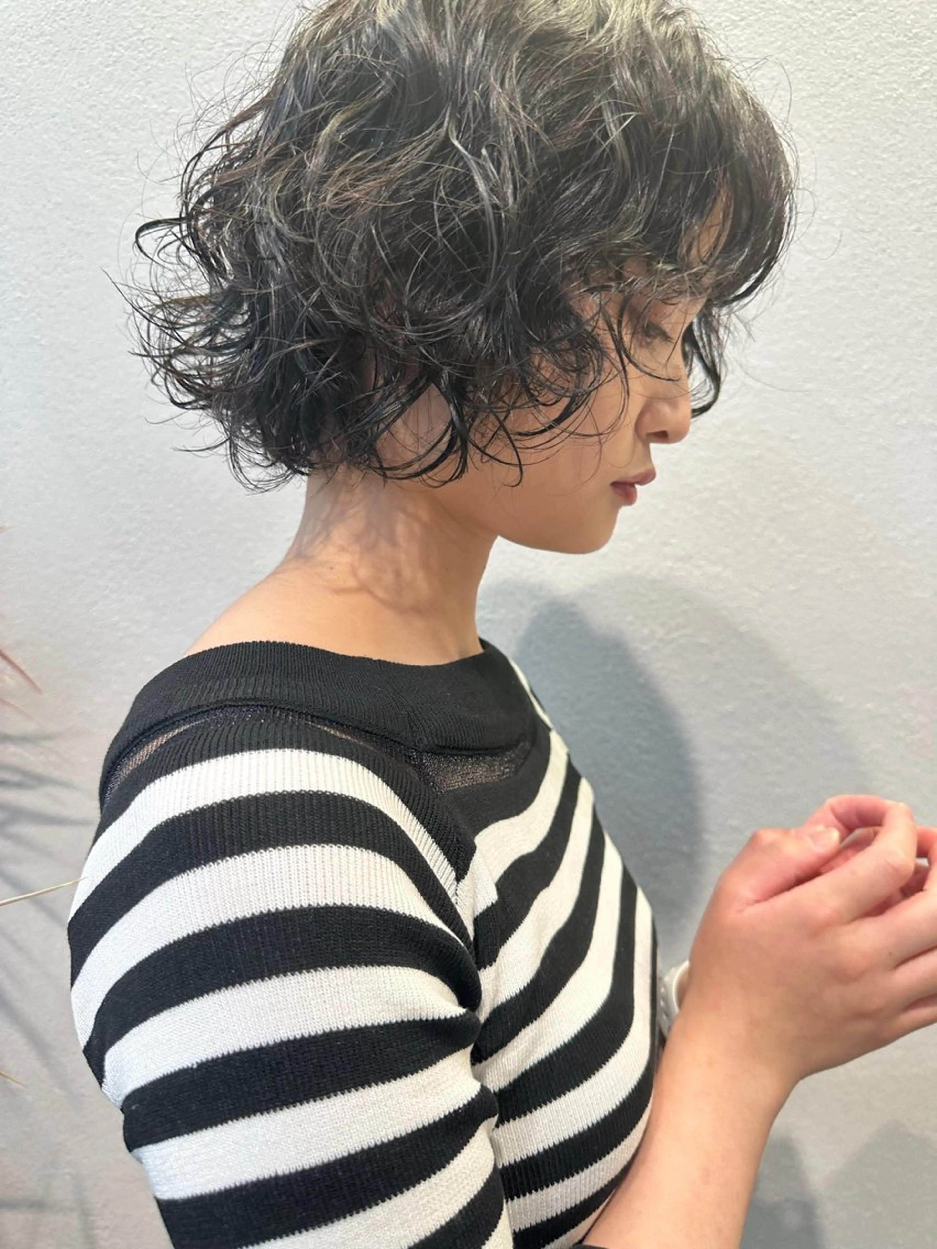 ミディアム パーマ カット パーマ お悩み解決パーマ hana🩰のヘアスタイル