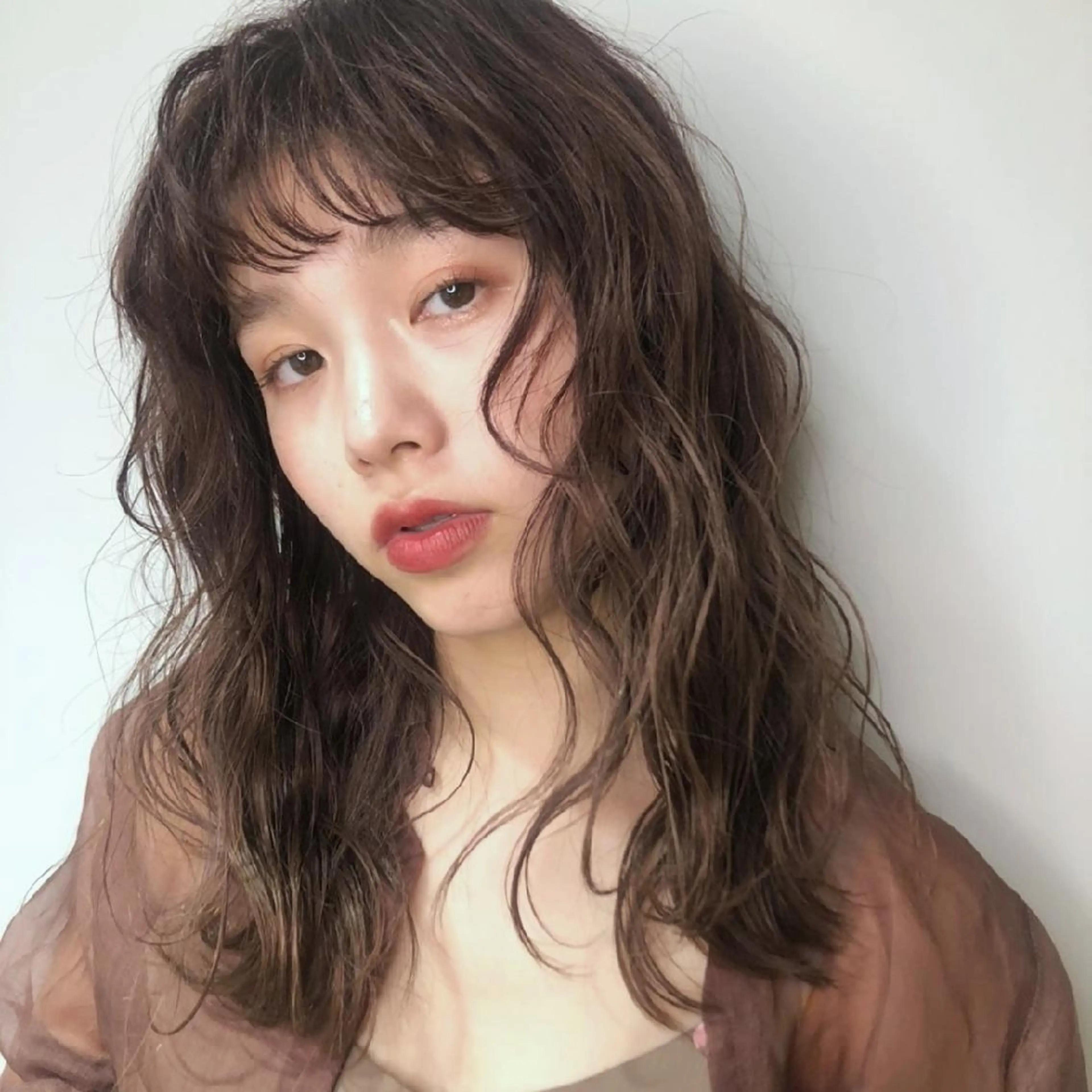 カラー パーマ ロング レイヤー/髪質改善カ ラ-🤍津田奈々美‎のヘアスタイル