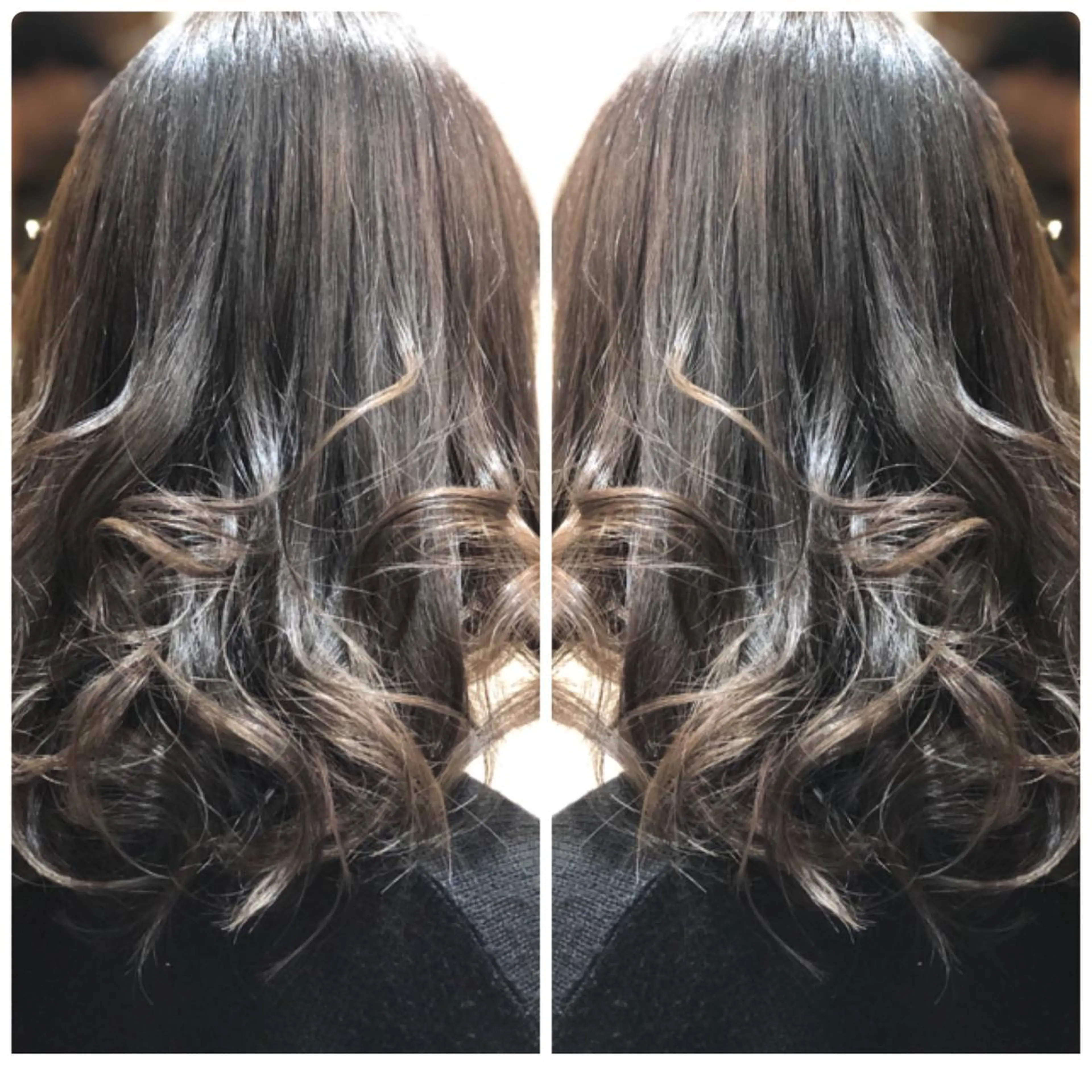 セミロング カラー アッシュ ブルーカラー ブルーアッシュ ヘアカラー トリートメント 小山内 龍一郎 店長のヘアスタイル