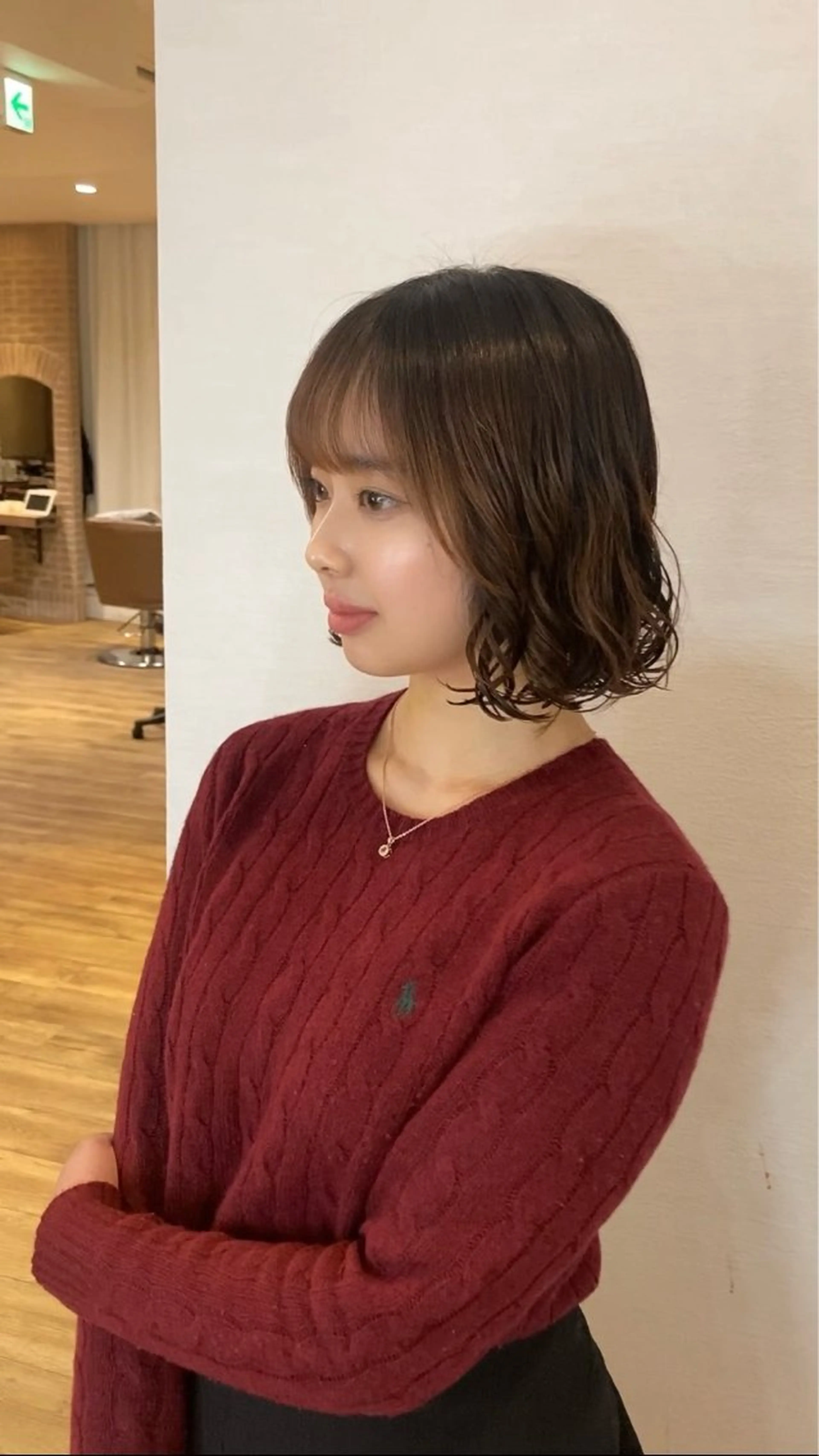 パーマ アクロ梅田所属・コテ巻き風デジパ職人 中川ジョニーLaboのヘアスタイル