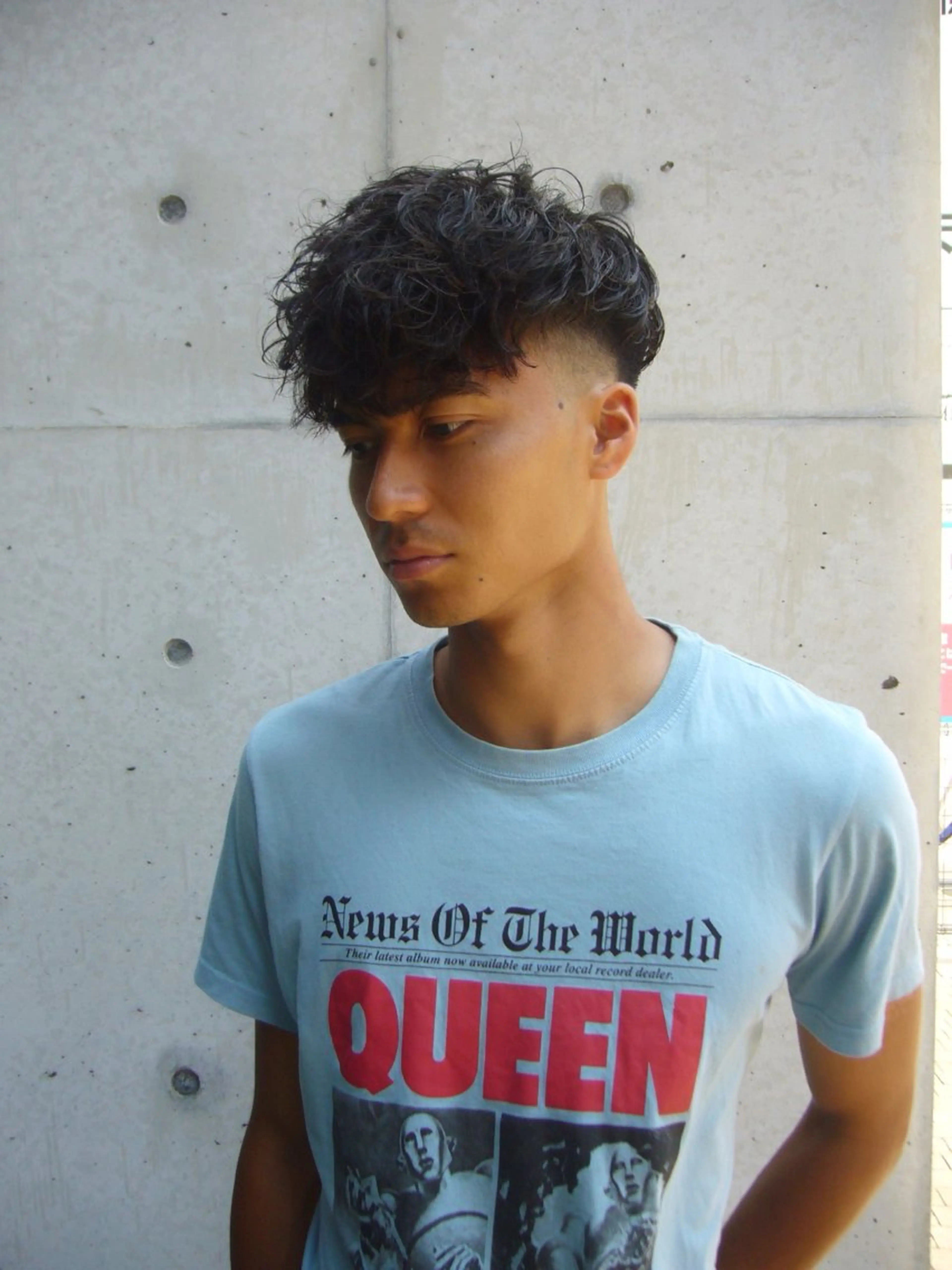 ショート パーマ メンズ スペインカール カット パーマ Lond GULLMAN所属・高橋大和/ メンズ特化美容師のヘアスタイル