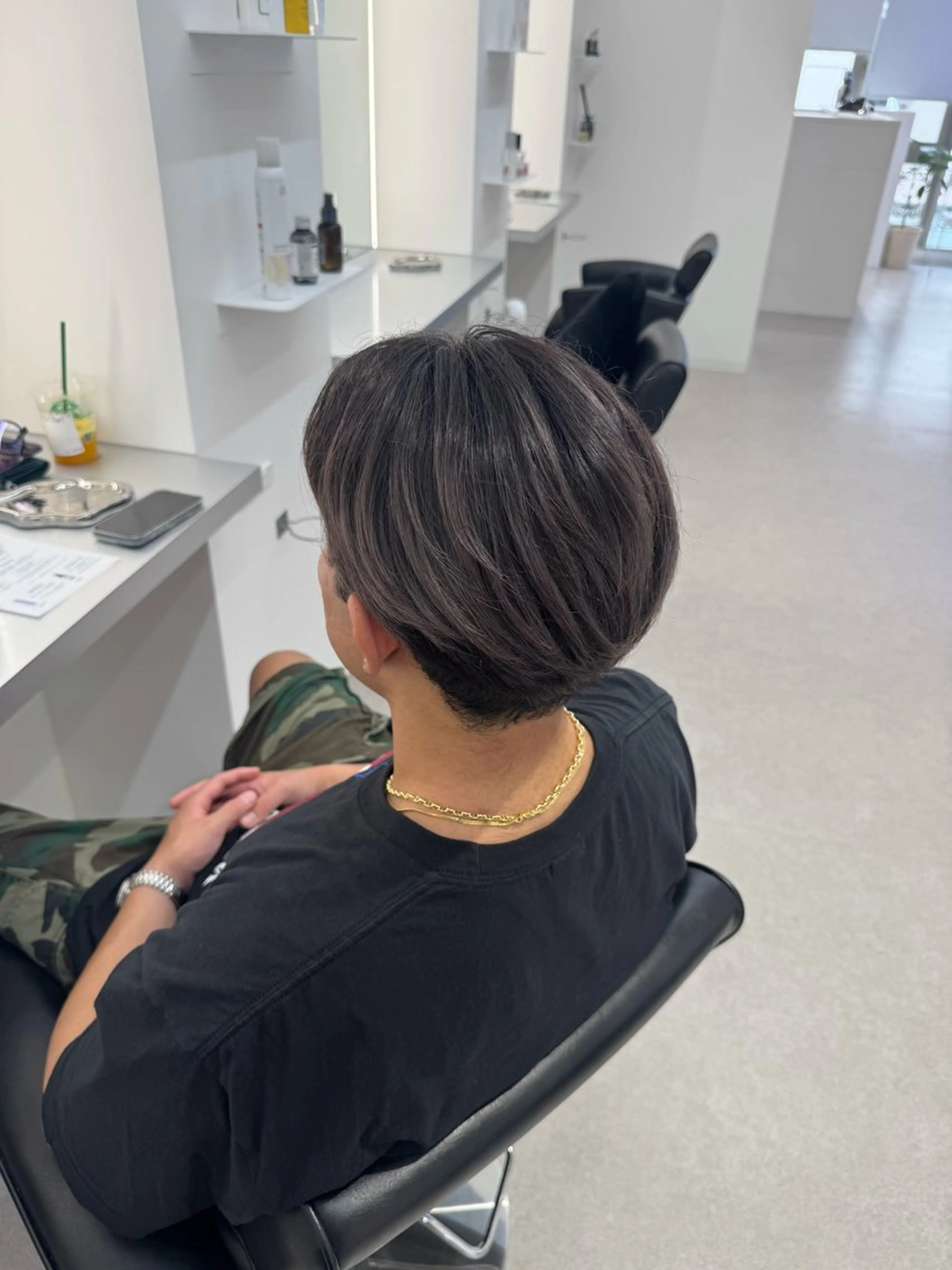 ショート カラー メンズ ヘアカラー トリートメント ZERO所属・ブリーチ/艶カラー 💎koharu💎のヘアスタイル