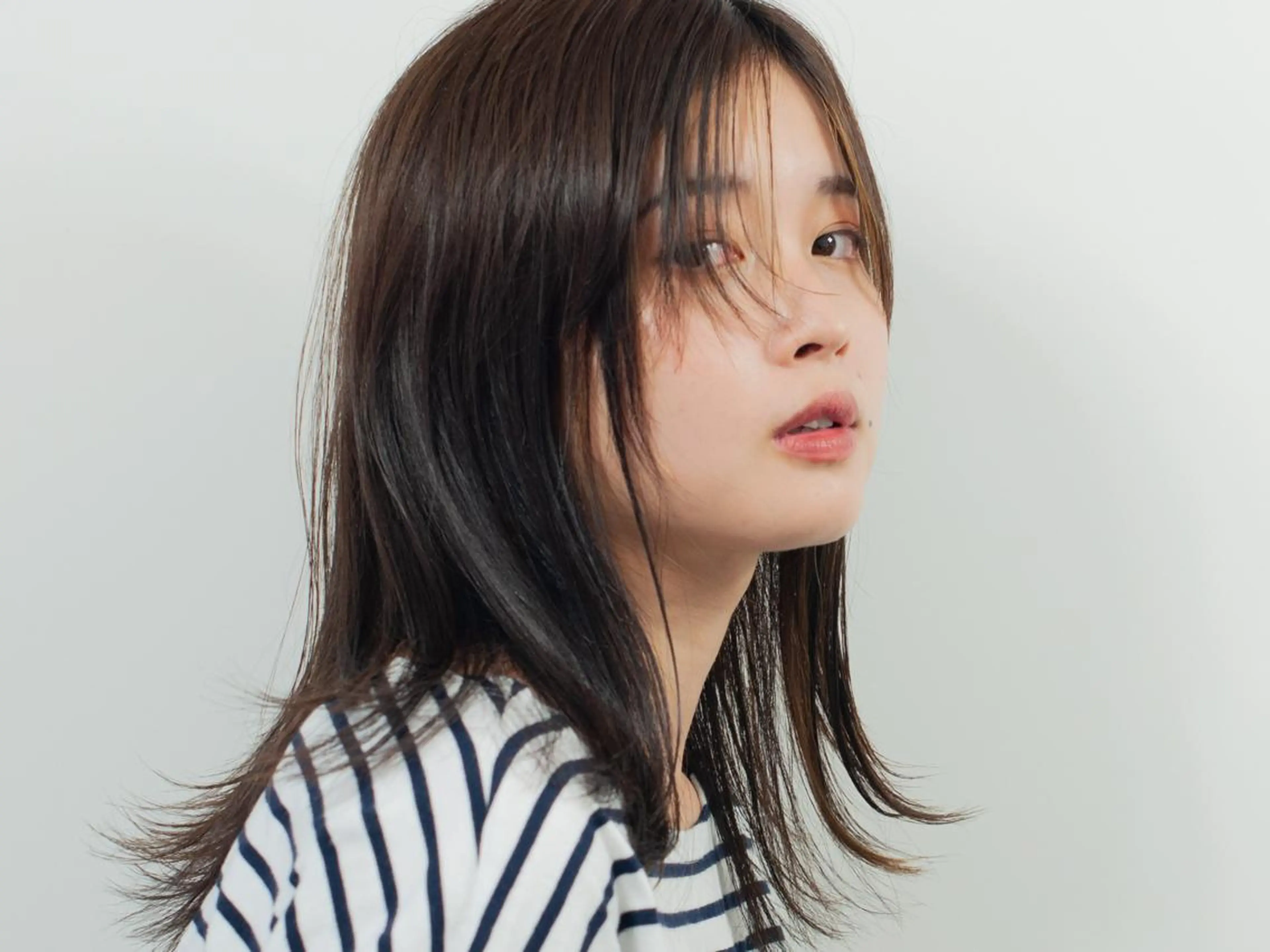 ミディアム カラー パーマ ストレートパーマ お洒落パーマ/ 艶カラー/michiのヘアスタイル