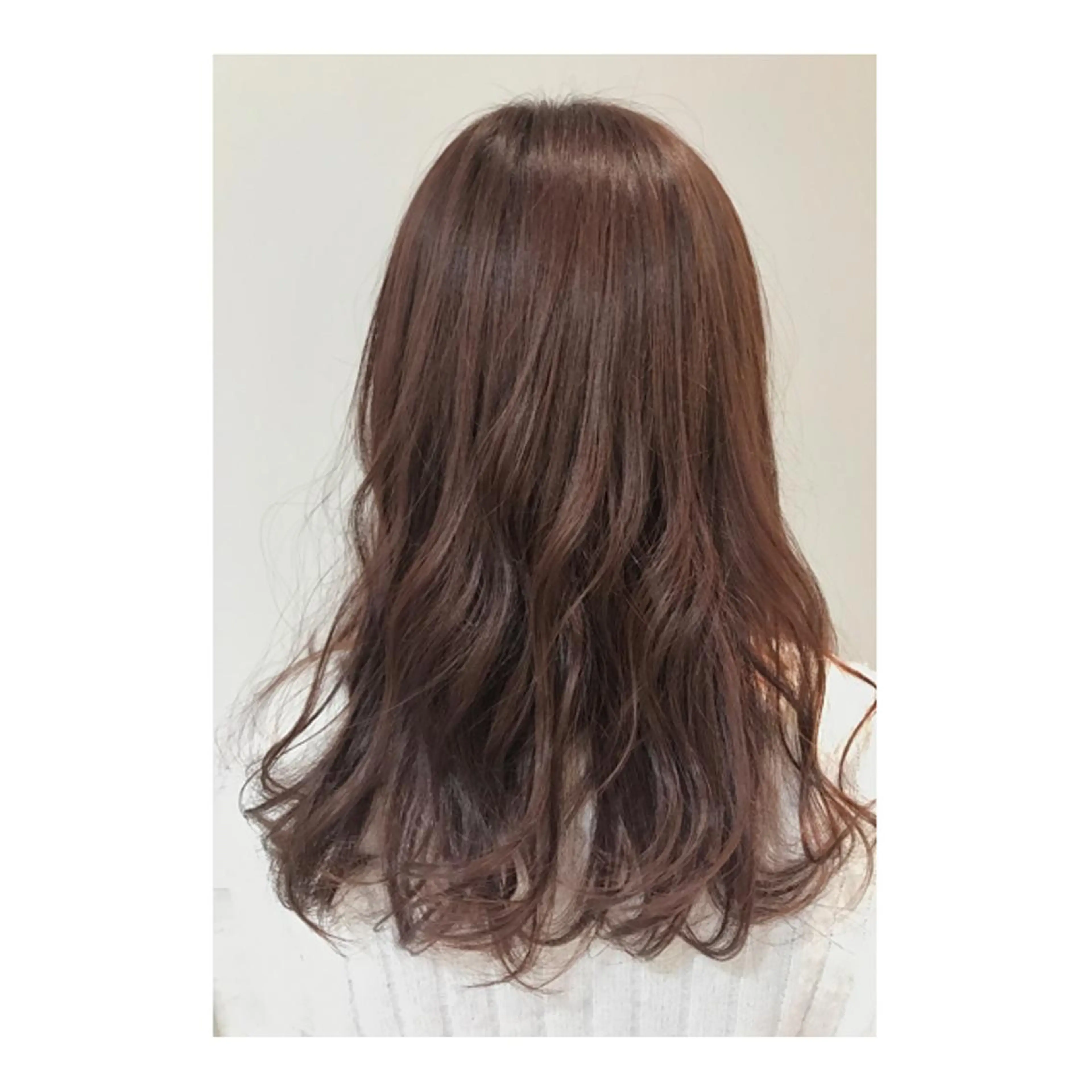 ショート ミディアム セミロング ロング カラー ベージュカラー ピンクカラー ピンクベージュ 若林 美由希のヘアスタイル