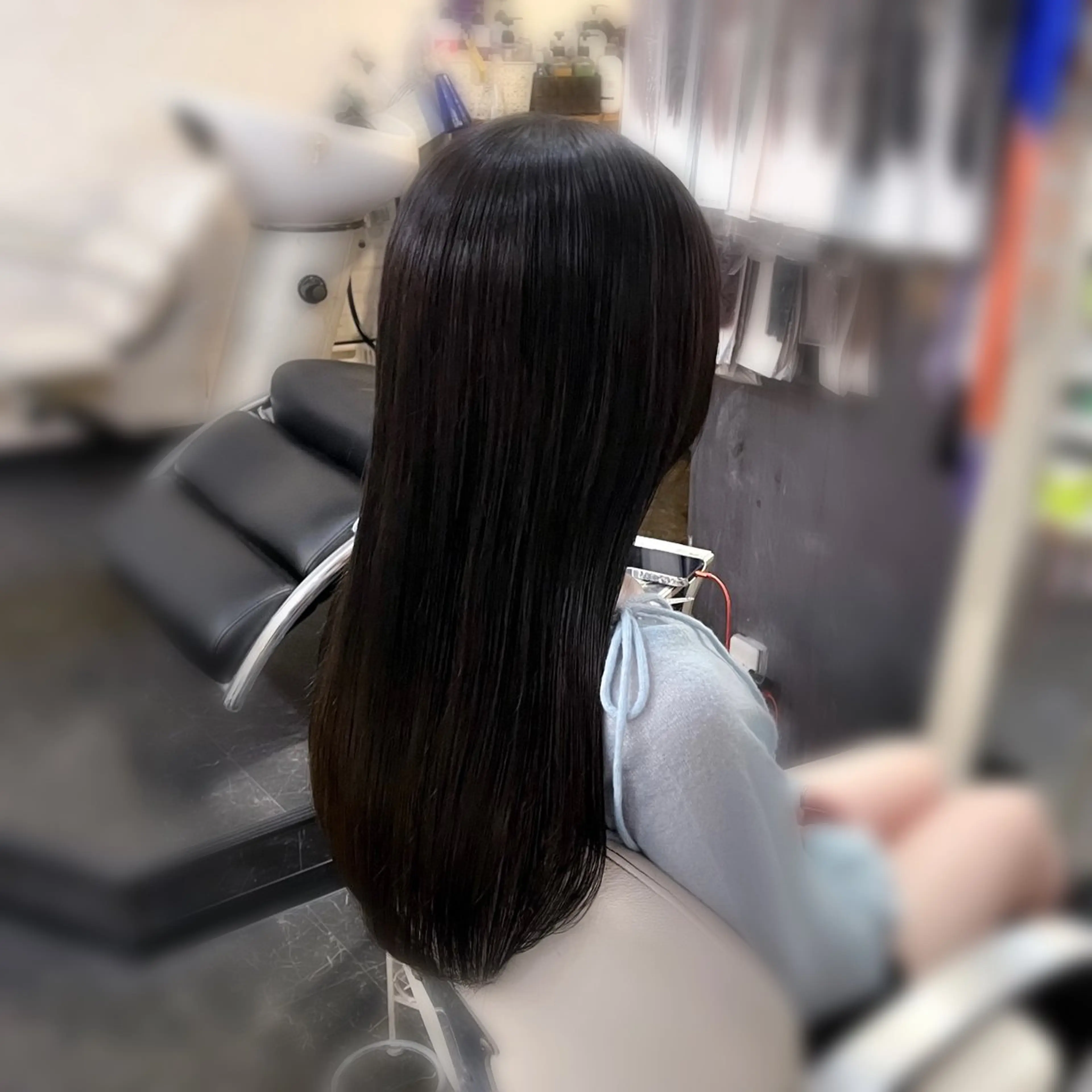 ロング カラー 黒髪 カット ヘアカラー トリートメント Kimura Shinyaのヘアスタイル