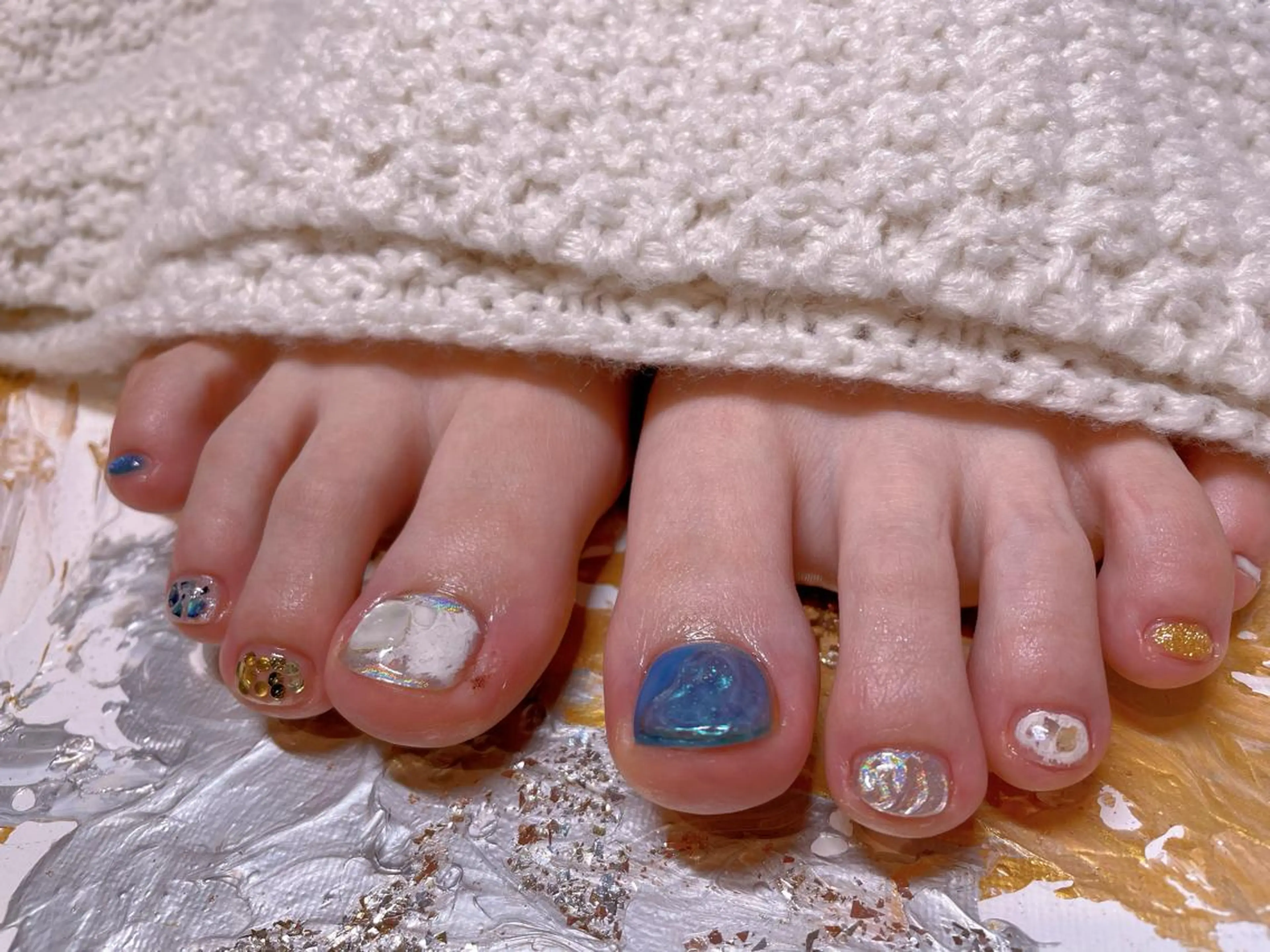 ネイル フットネイル ニュアンスネイル フットネイル ネイリスト ❄️ユキ(店長)❄️のネイルデザイン