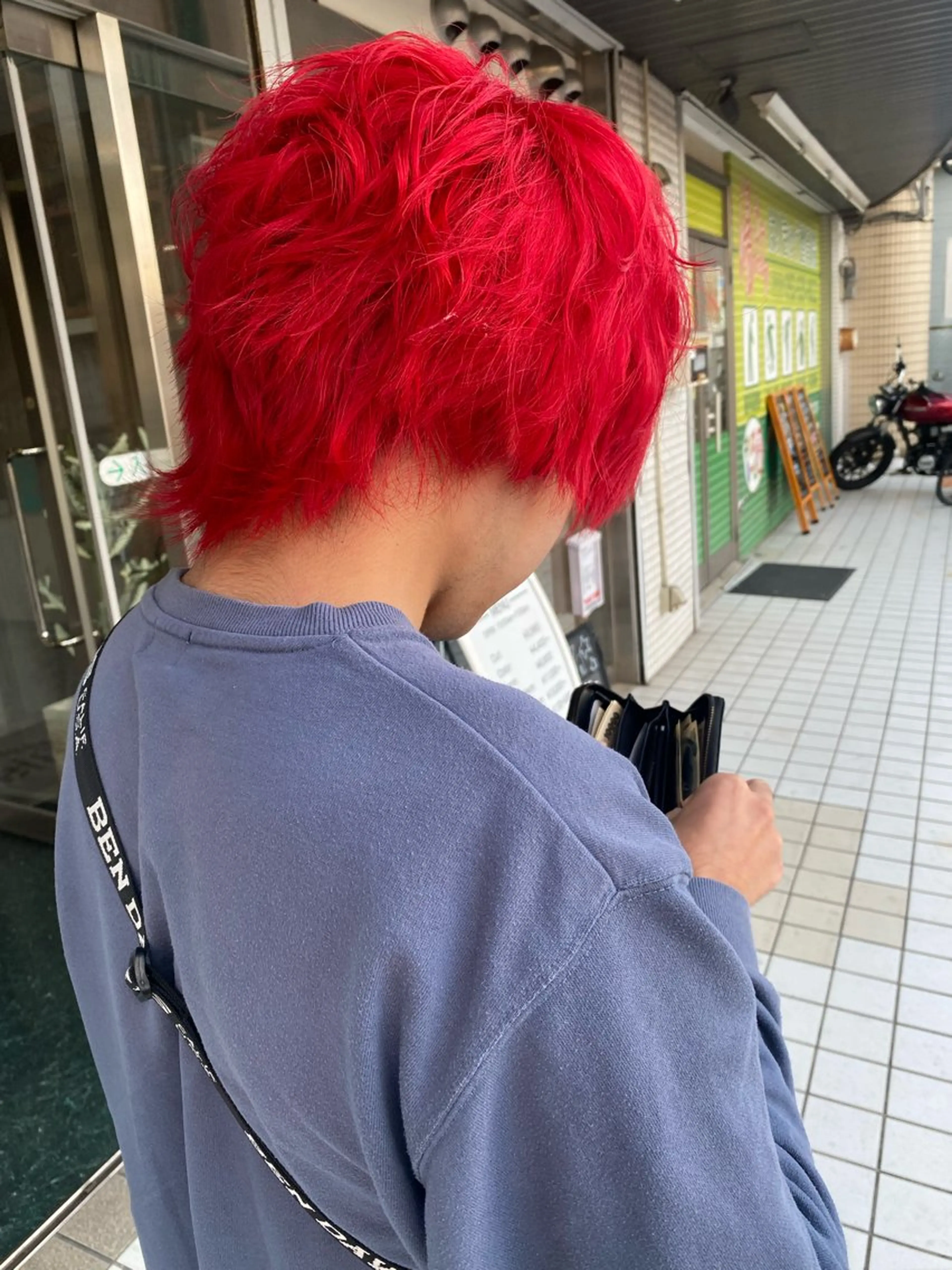 ショート カラー ウルフカット ヘアカラー Bish Yanaのヘアスタイル