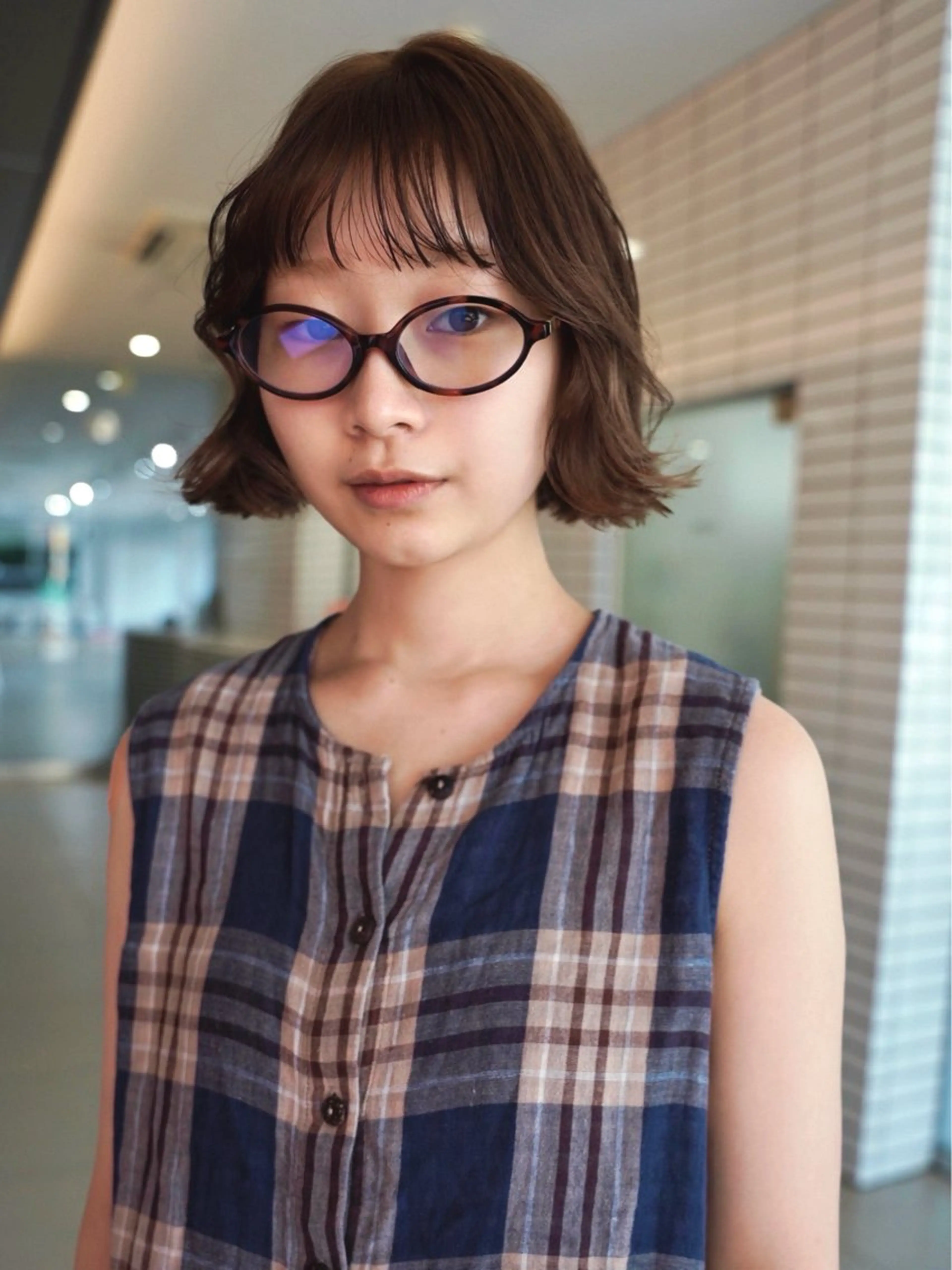ショート カラー ブリーチ ブラウンカラー ブリーチなしカラー カット ヘアカラー ブリーチ/似合わせ カット🦕Kaitoのヘアスタイル