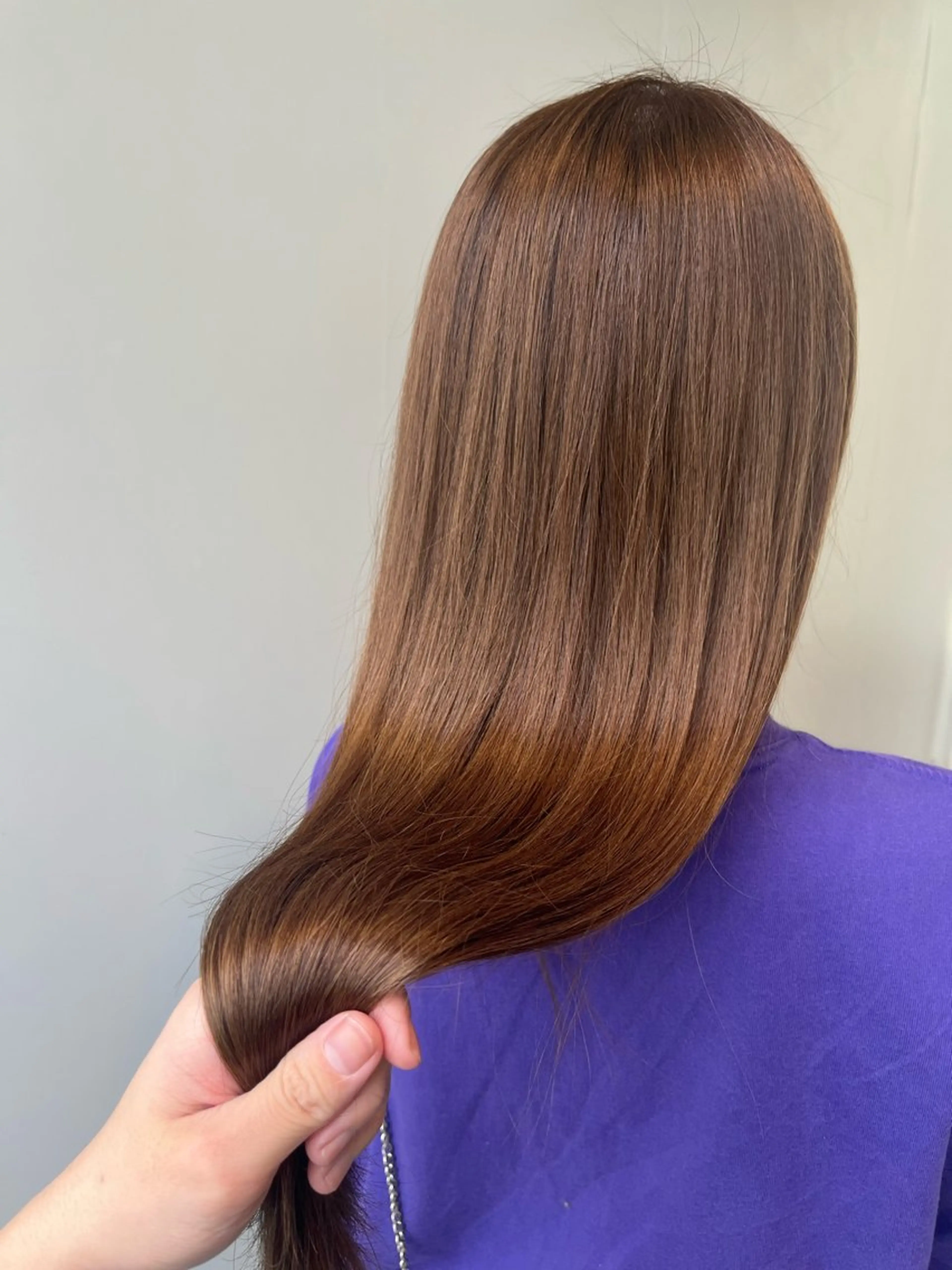 ロング カット ヘアカラー トリートメント 松本 茜のヘアスタイル