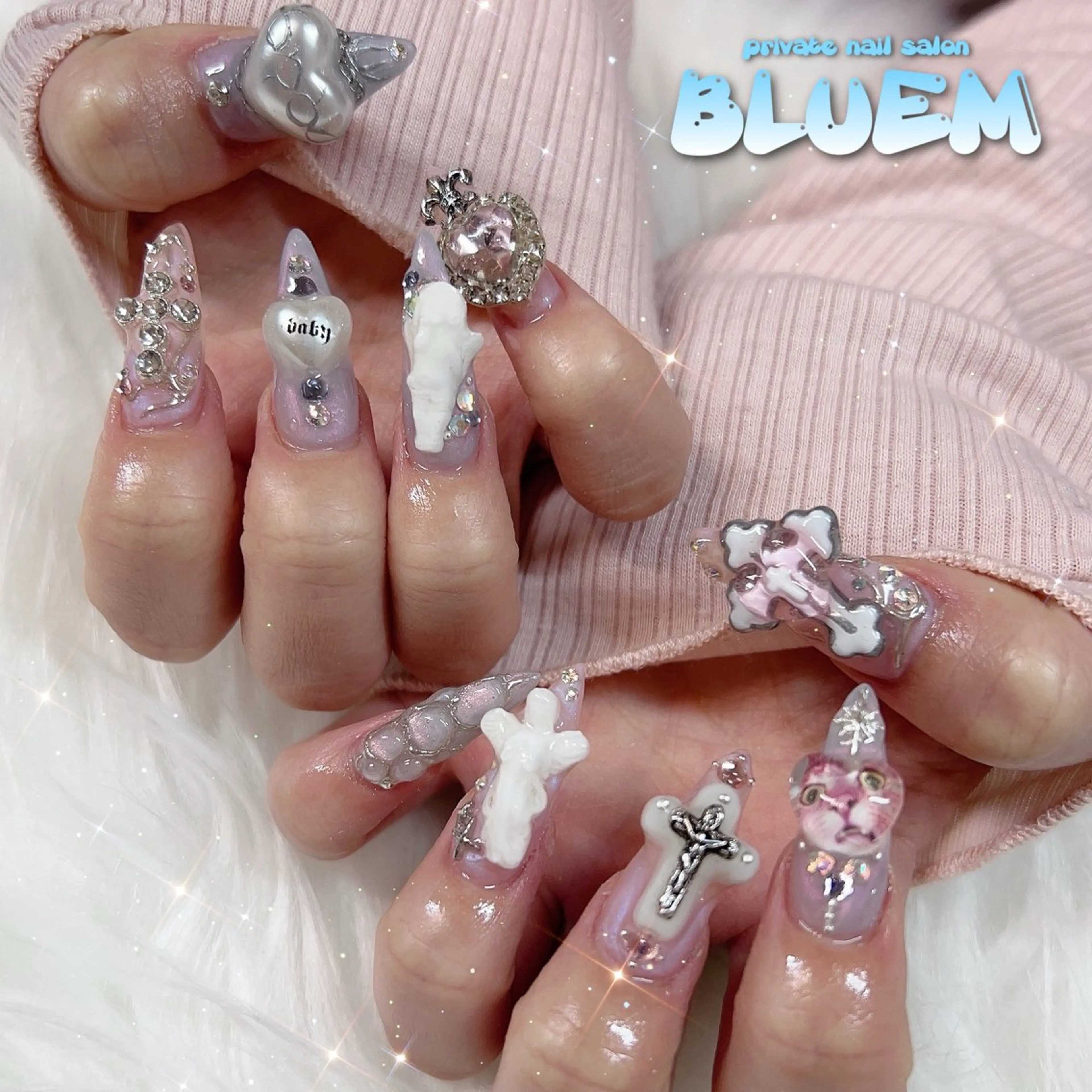 ネイル ハンドネイル BLUEM なな🐶のネイルデザイン