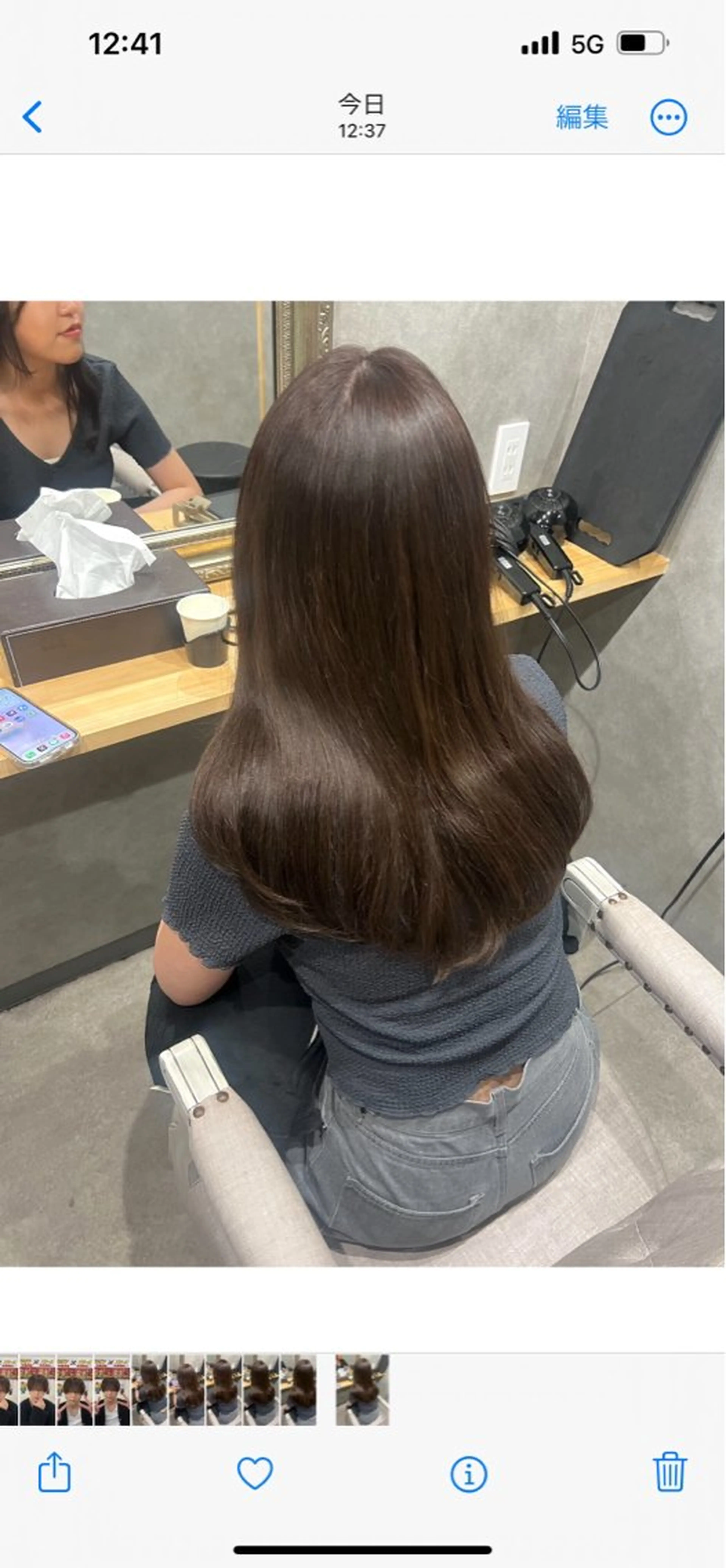 ロング カラー ブラウンカラー ショコラブラウン カット ヘアカラー トリートメント 🎀🕊RION 🩰のヘアスタイル