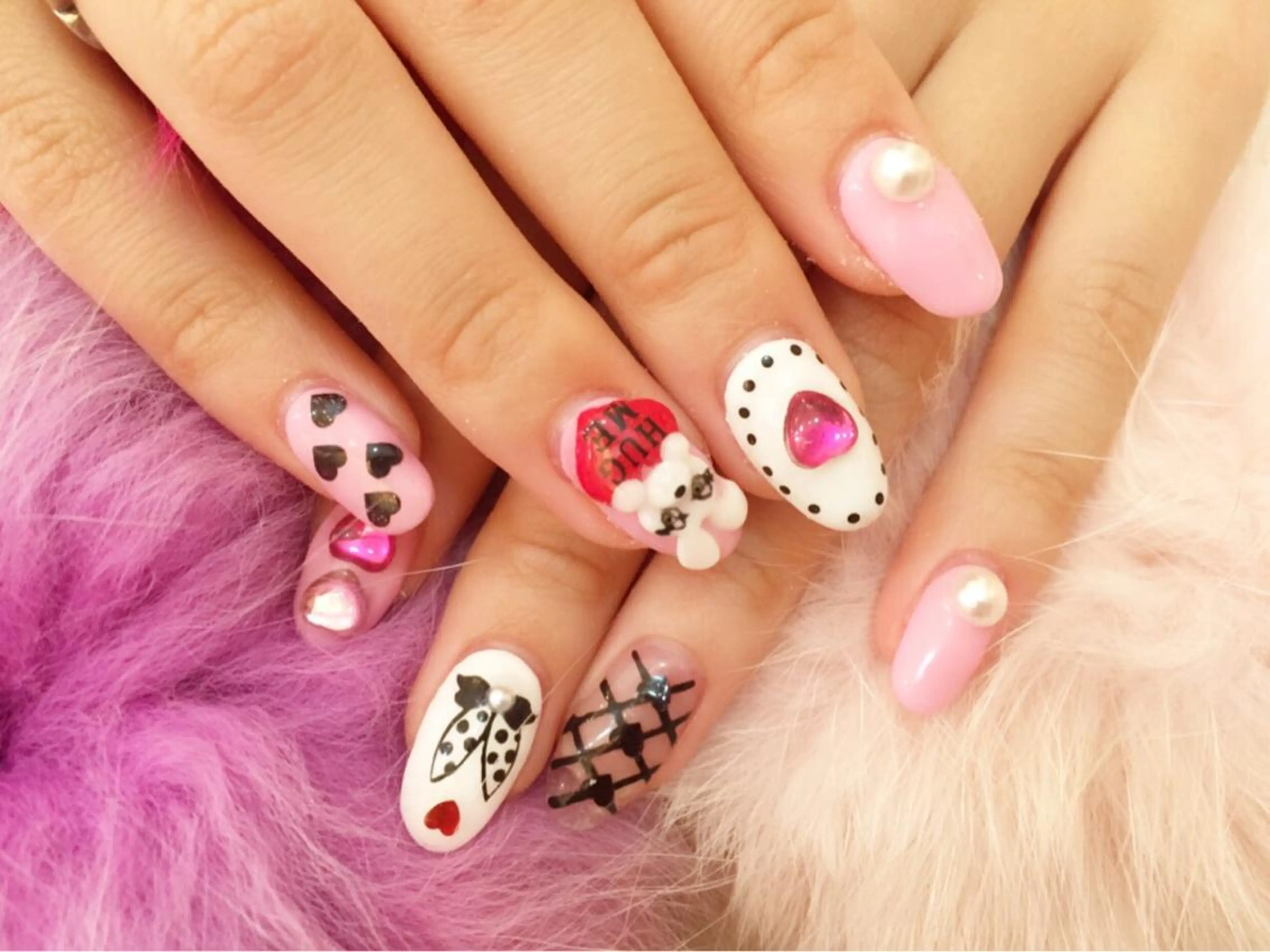 ミディアム カラー メンズ キッズ ネイル 学生(メンズ向け) ピンクカラー 学生 アートネイル フットネイル NAILSGOGO shibuyaのネイルデザイン