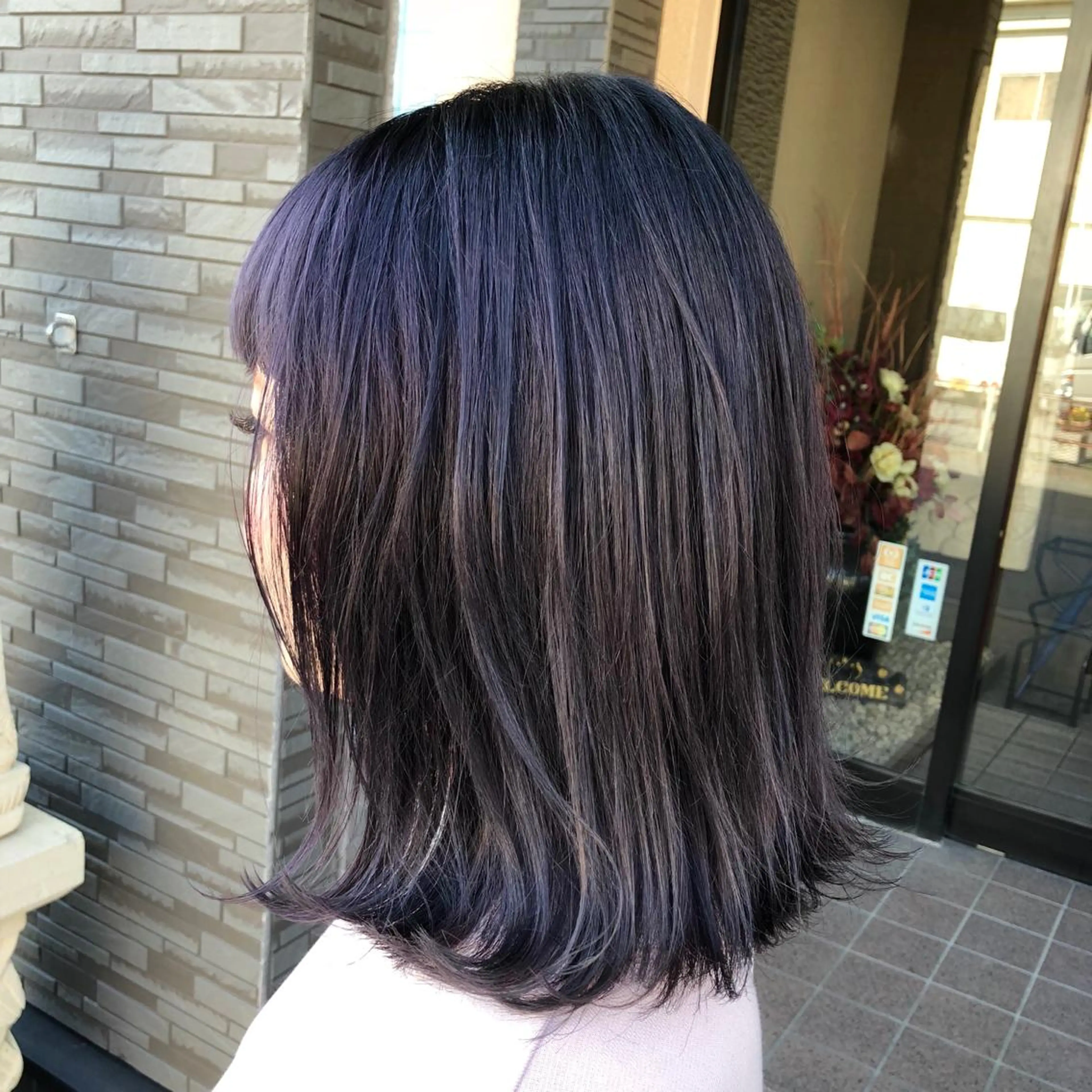 ミディアム カラー アッシュ パープルカラー パープルアッシュ 4-rest garden （フォーレストガーデン）所属・金井 直樹のヘアスタイル