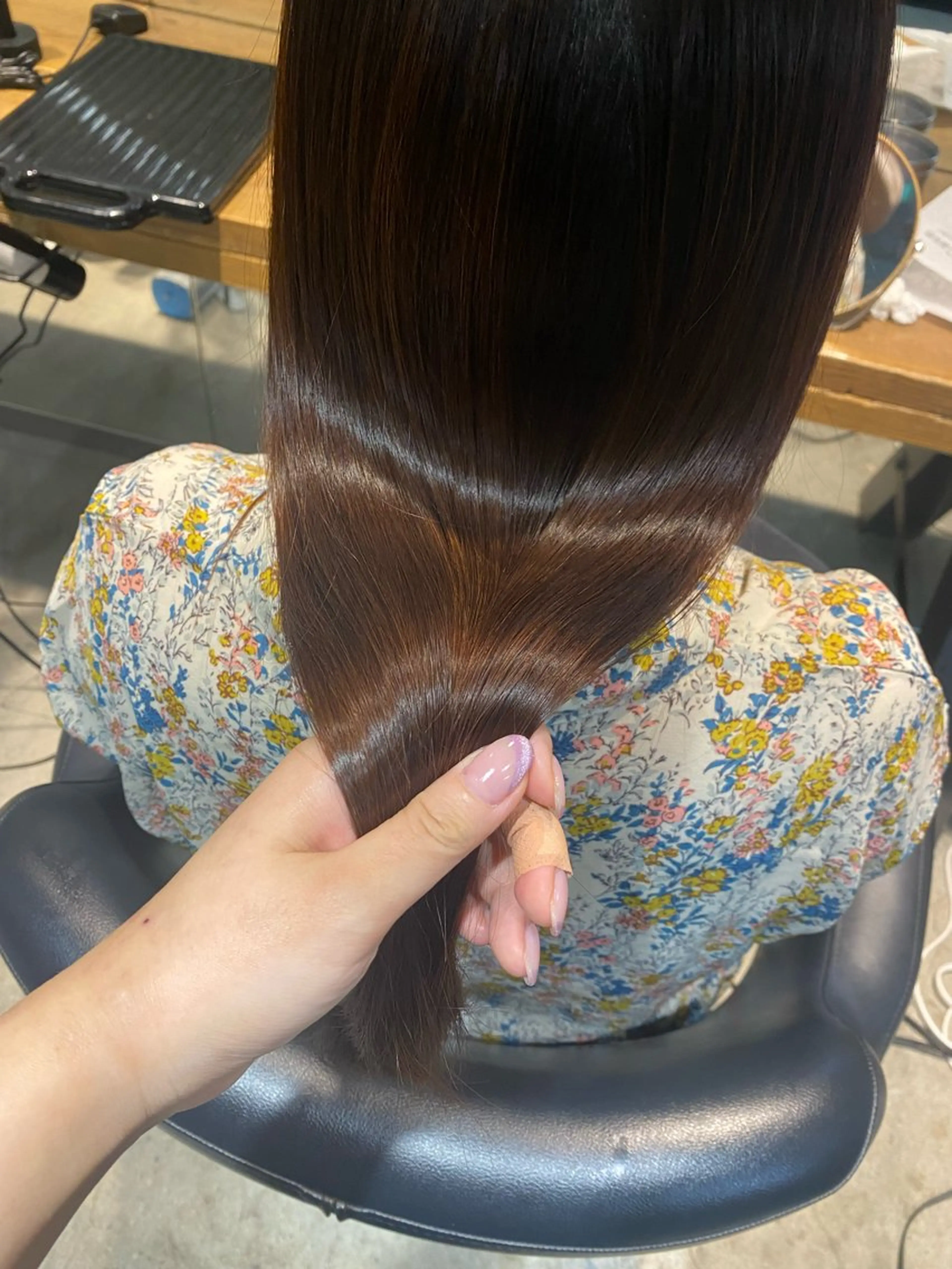 ロング カラー SALOWIN銀座Suite所属・長谷川 なつみのヘアスタイル