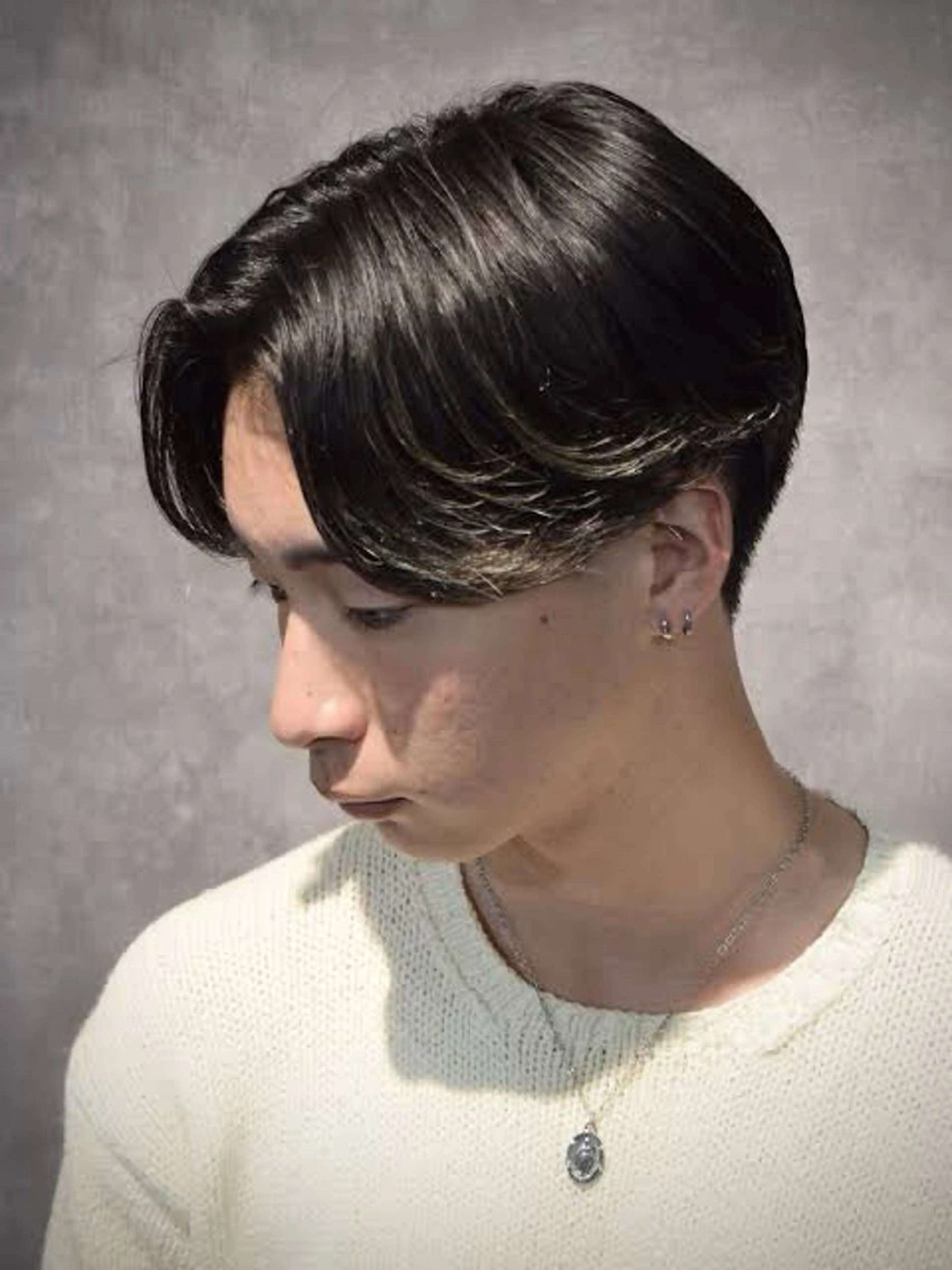 ミディアム メンズ エクシア西梅田所属・メンズ特化⚡️うえだ りゅうきのヘアスタイル