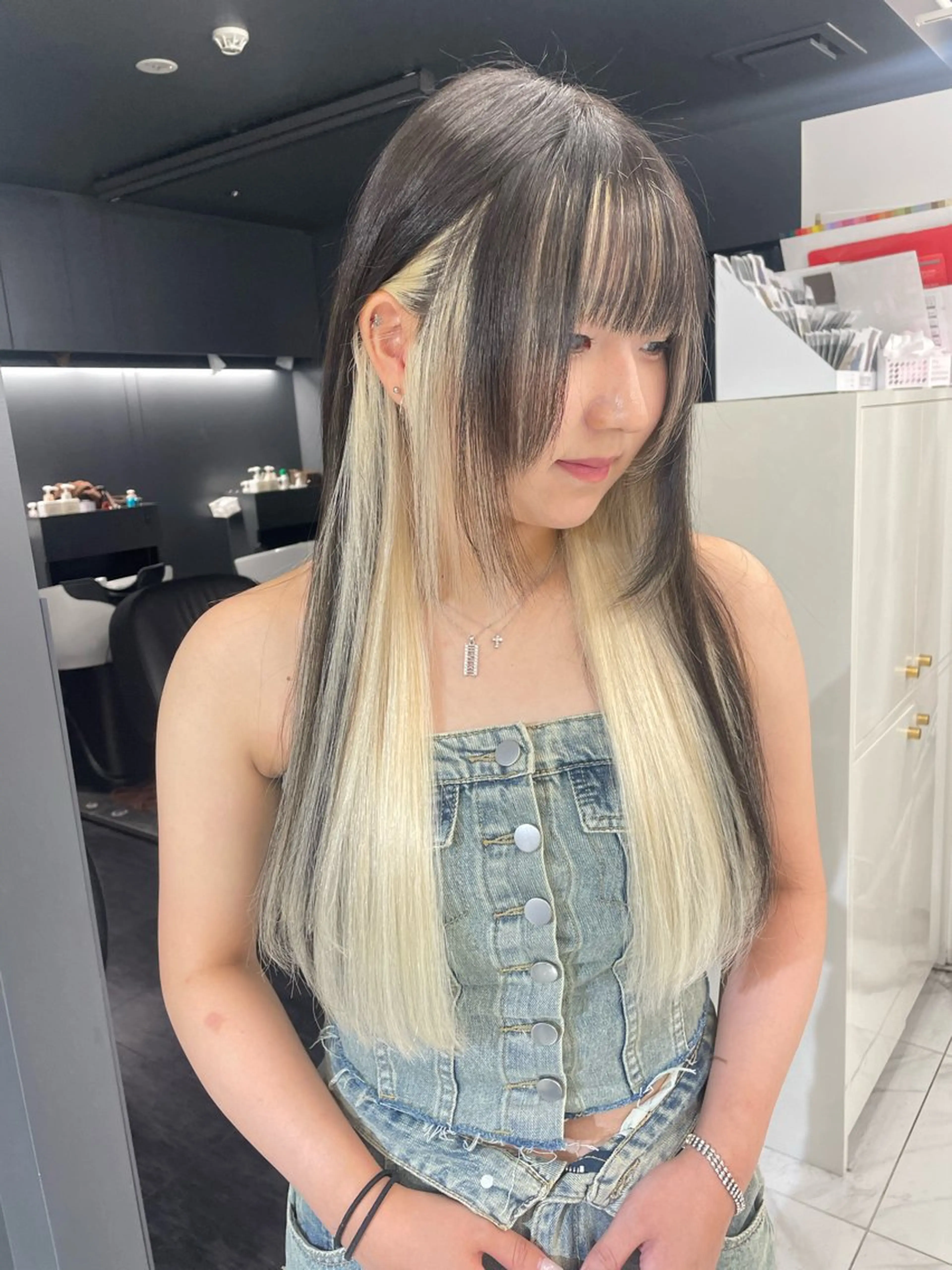 ロング レイヤー/ハイトーン 渋谷/Satsukiのヘアスタイル