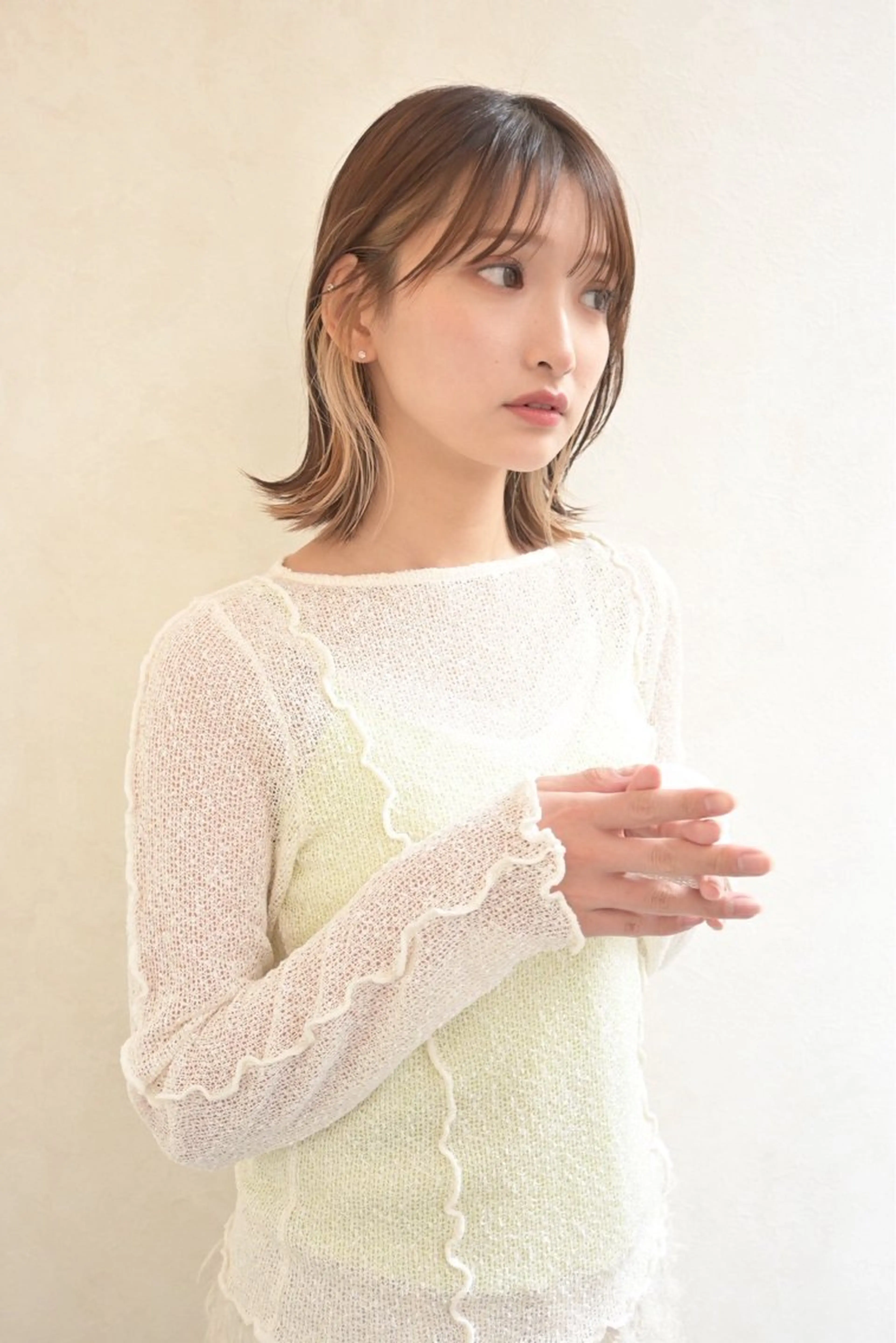 ミディアム Inity shojiのヘアスタイル
