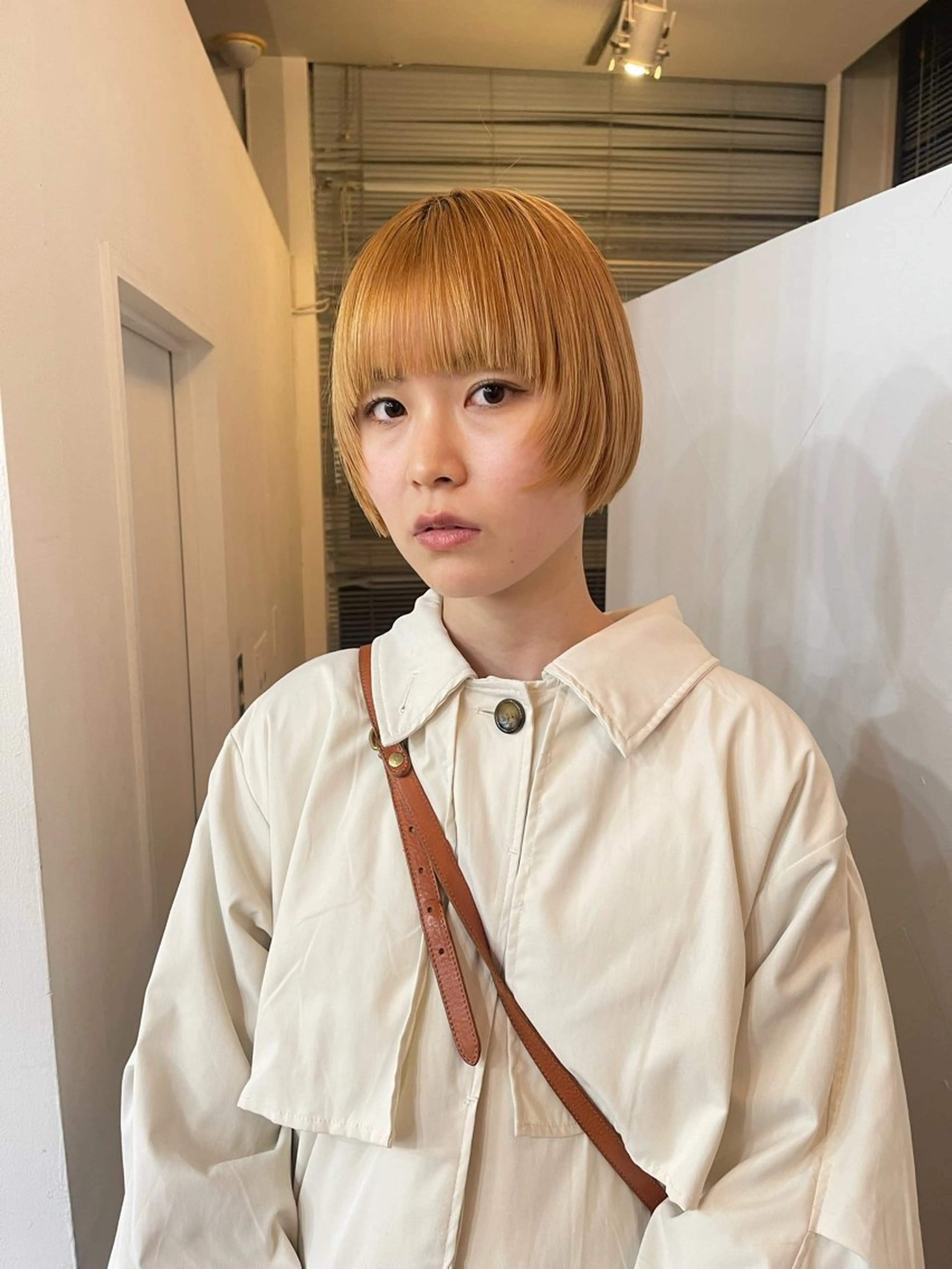 ショート ボブ 顔まわりレイヤー 顔周りカット レイヤーカット ボブ/レイヤー /河内温太のヘアスタイル